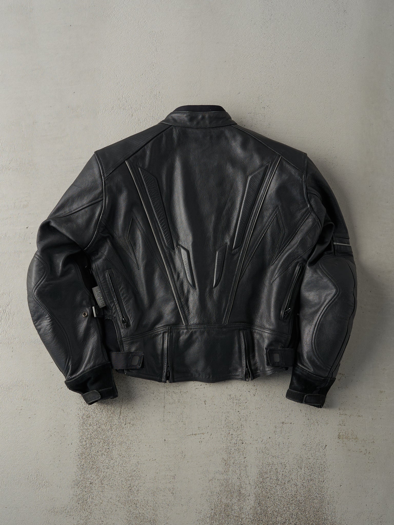 Vintage 90s Black Joe Rocket Leather Biker Jacket (M)