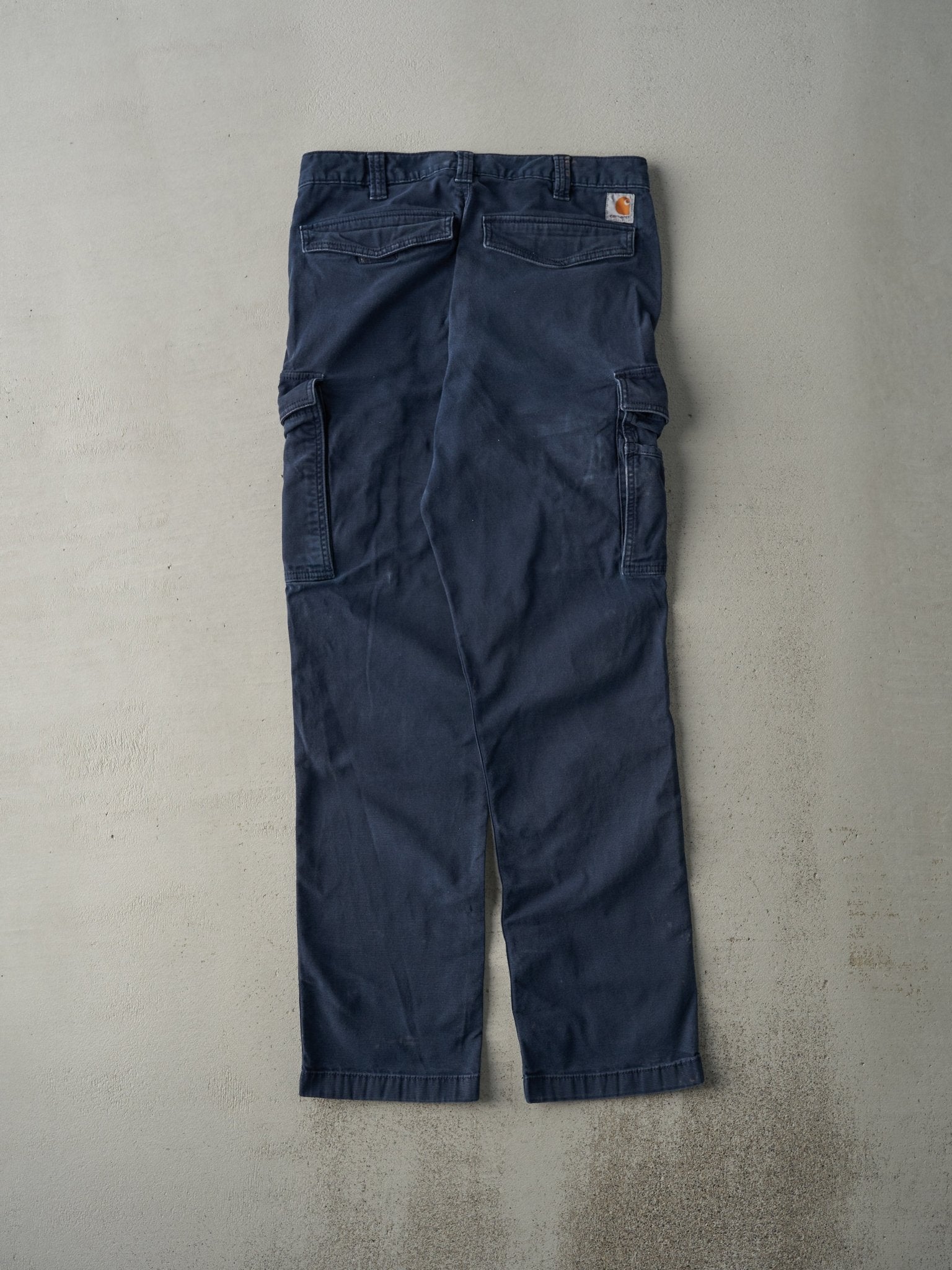 Vintage Y2K Navy Relaxed Fit Carhartt Cargo Work Pants (32x31.5)