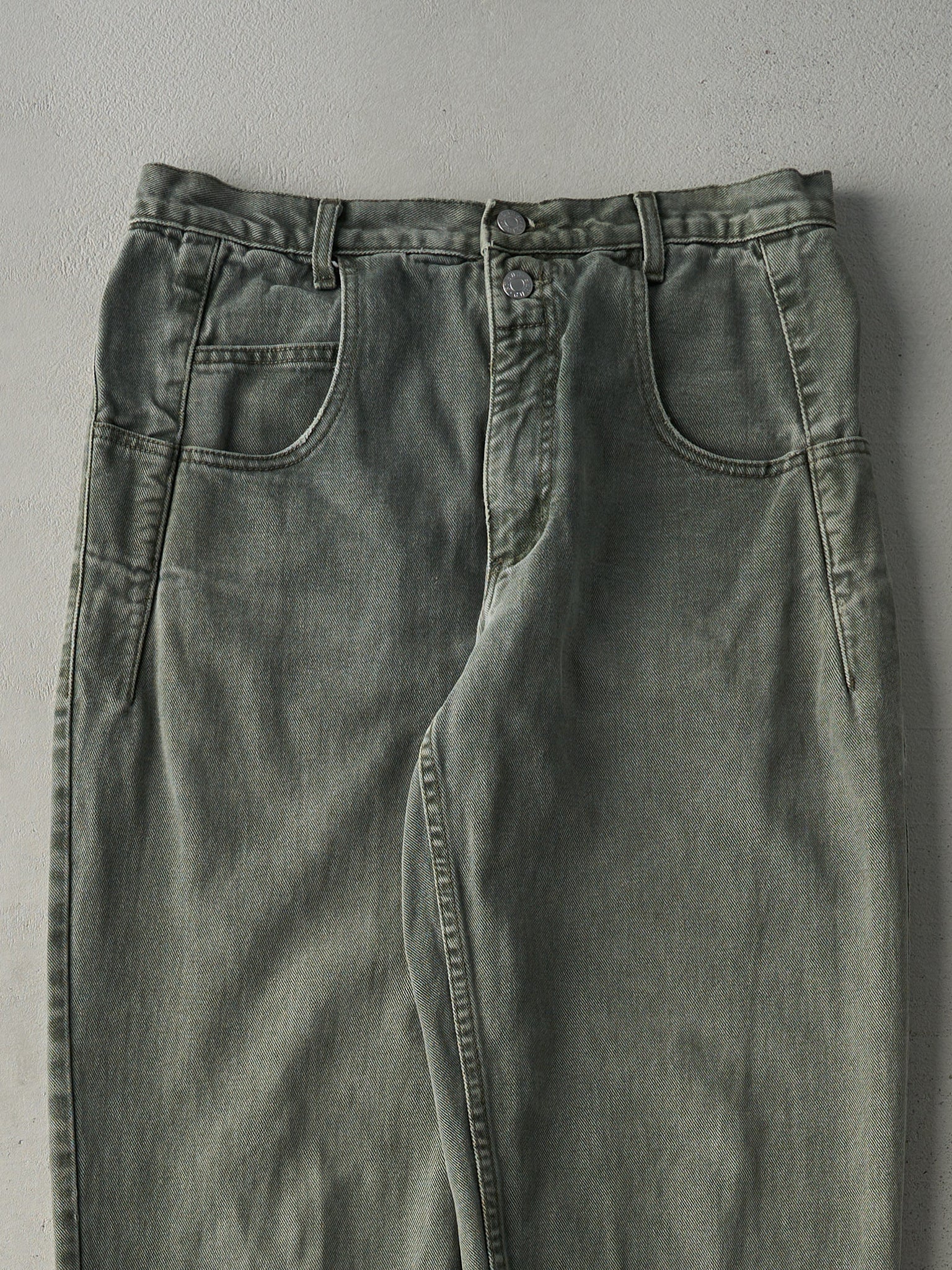 Vintage 90s Olive Green Guess Denim Pants (31x32.5)