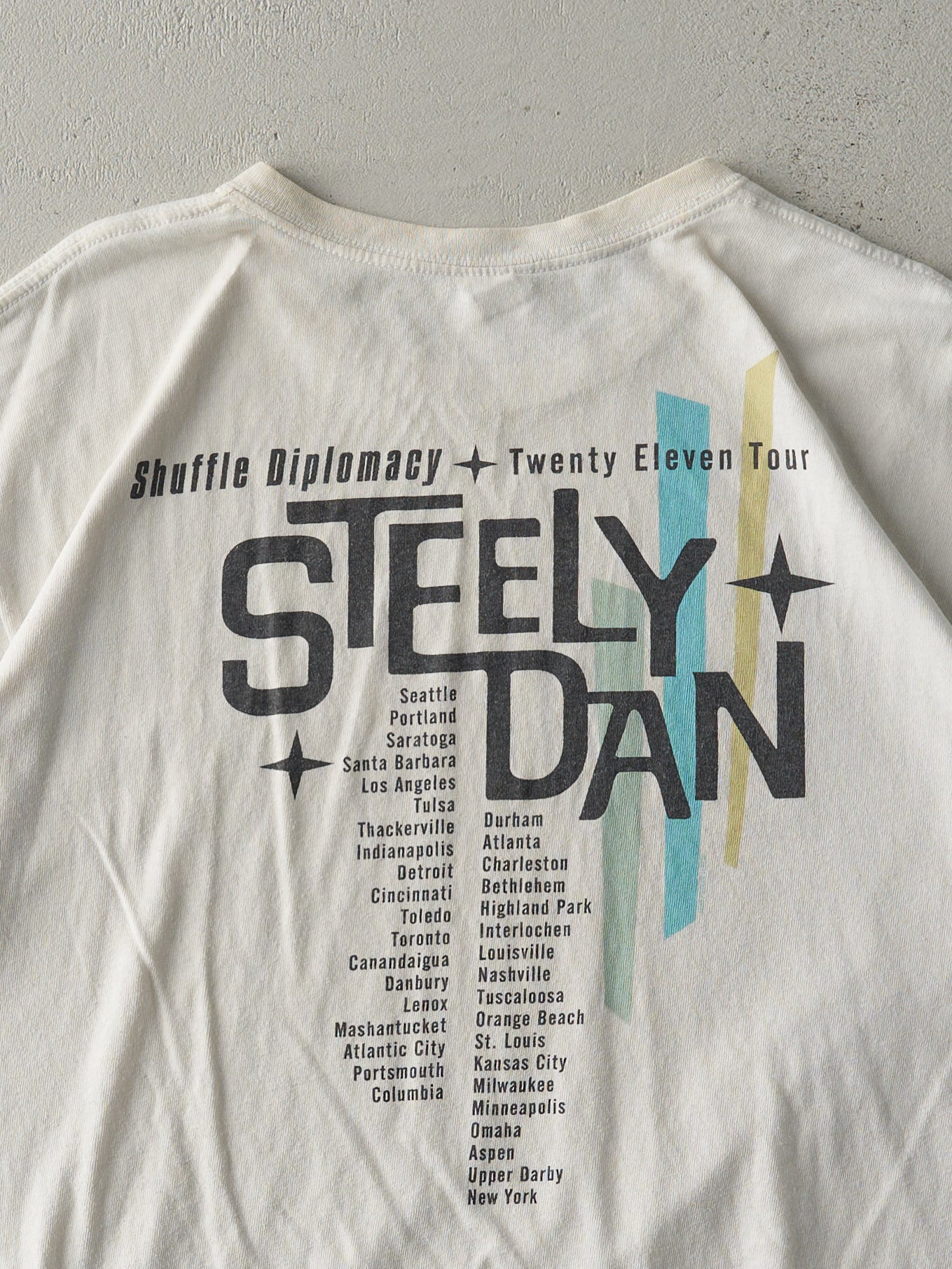 Vintage 11' White Steely Dan Band Tour Tee (M)