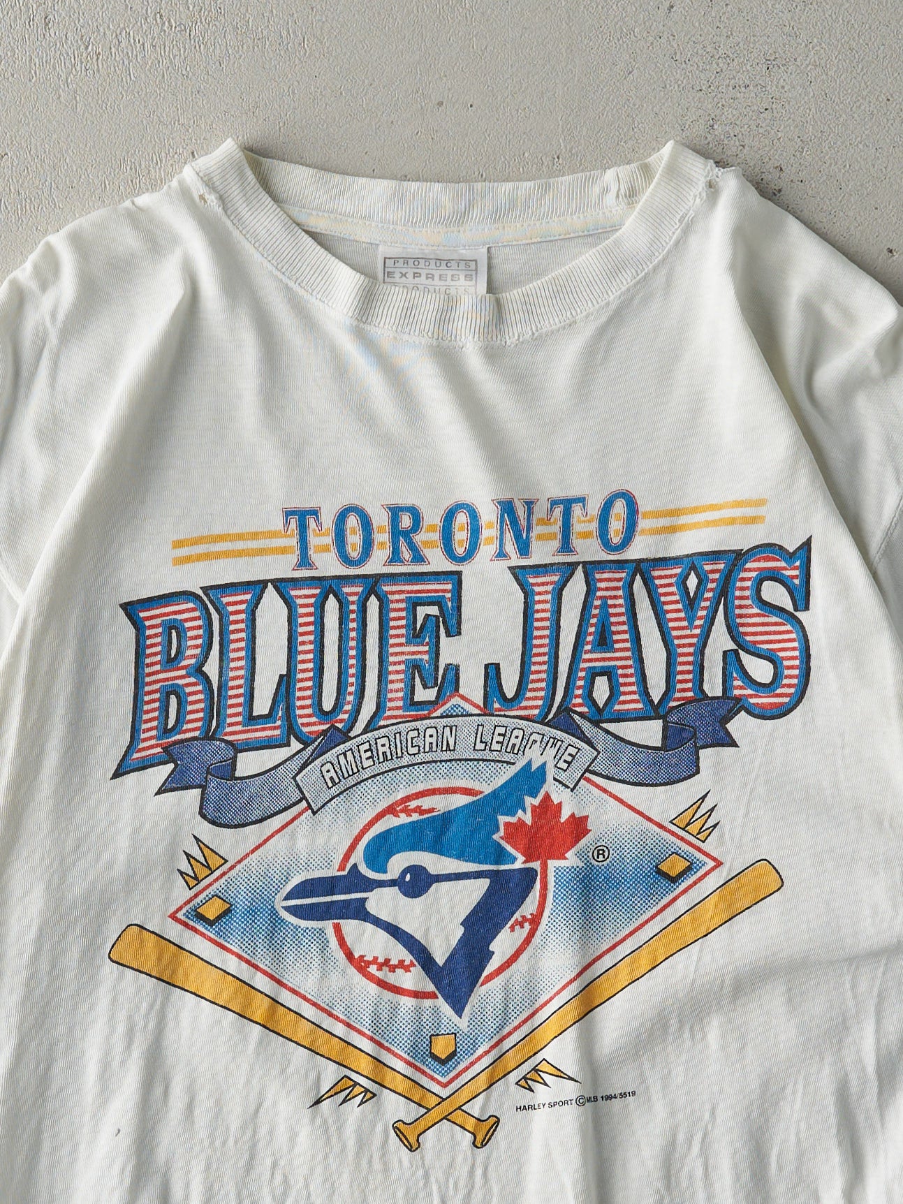 Vintage 94' White Toronto Blue Jays Tee (M)