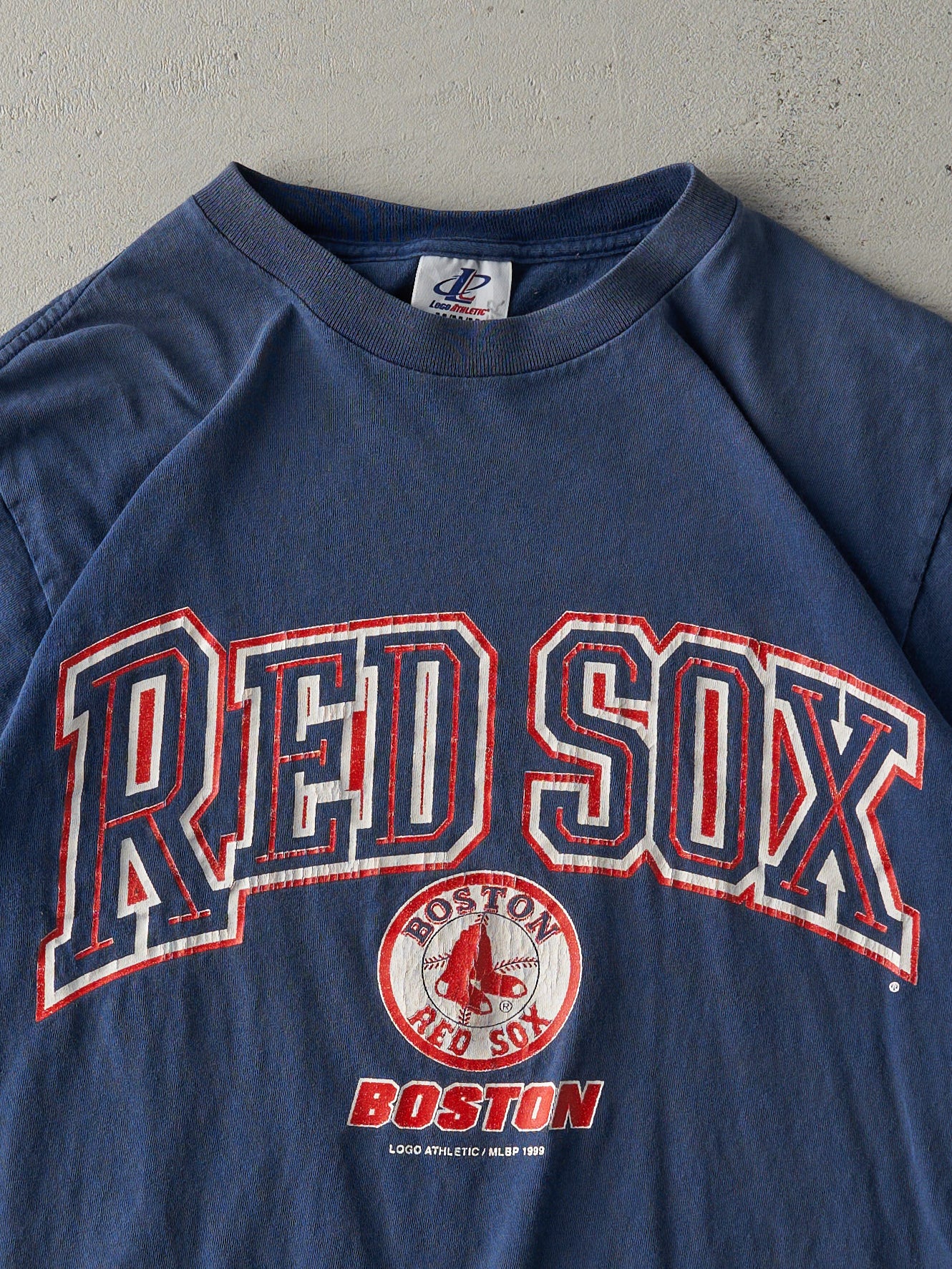 Vintage 99' Navy Boston Red Sox Tee (S/M)