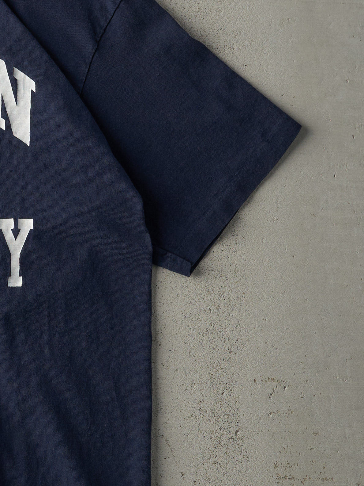 Vintage 90s Navy Blue Boston University Tee (M)