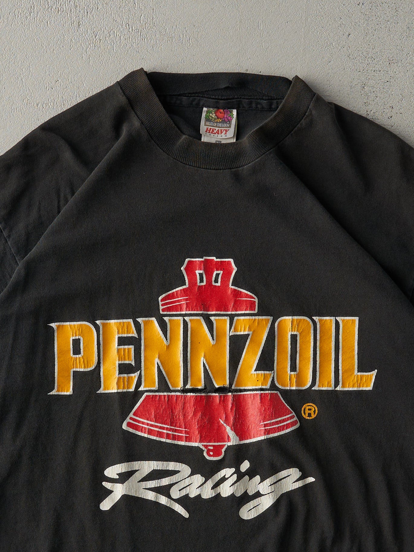 Vintage 90s Black Pennzoil Racing Single Stitch Tee (M)