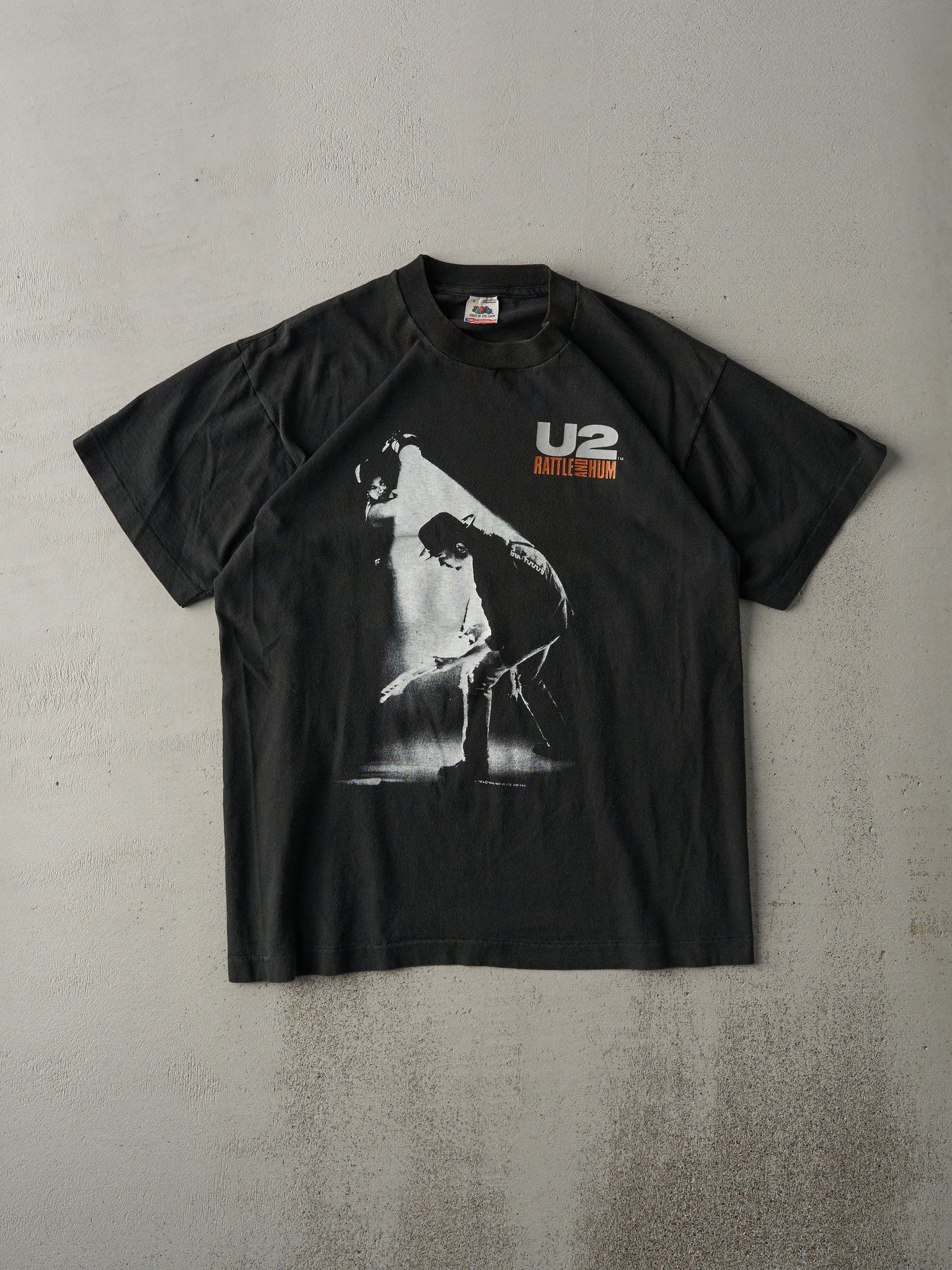 Vintage 88' Black U2 Rattle and Hum Single Stitch Tee (M)