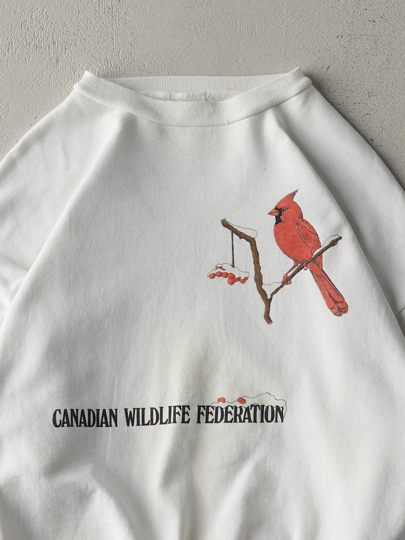 Vintage 90s White Canadian Wildlife Federation Crewneck (M/L)