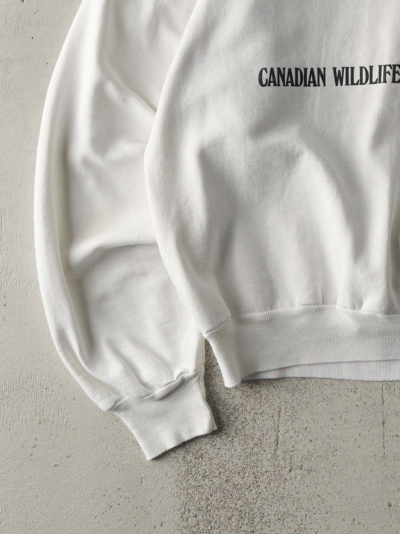 Vintage 90s White Canadian Wildlife Federation Crewneck (M/L)