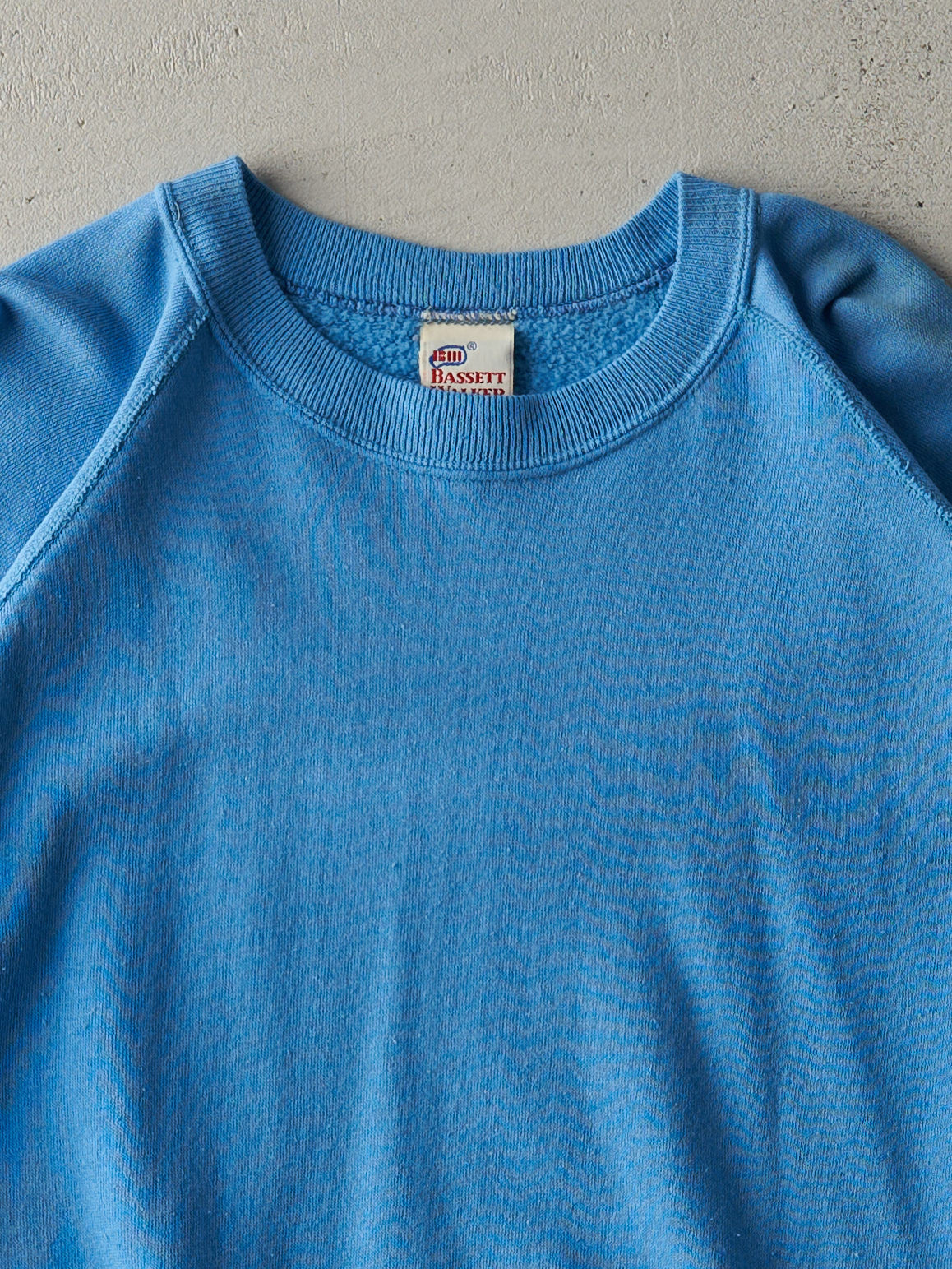 Vintage 80s Blue Blank Crewneck (M)