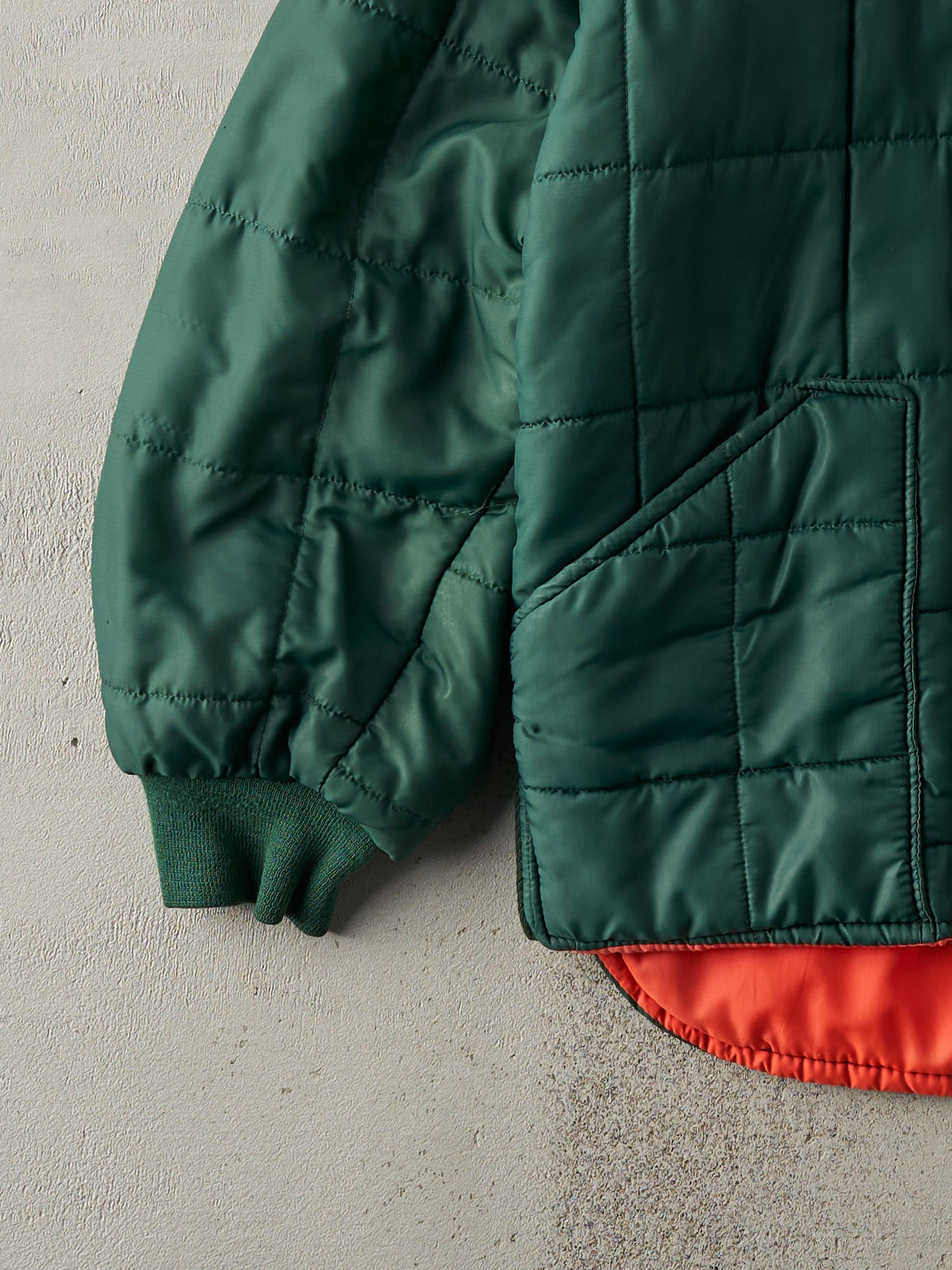 Vintage 80s Forest Green Reversible Jacket (L)