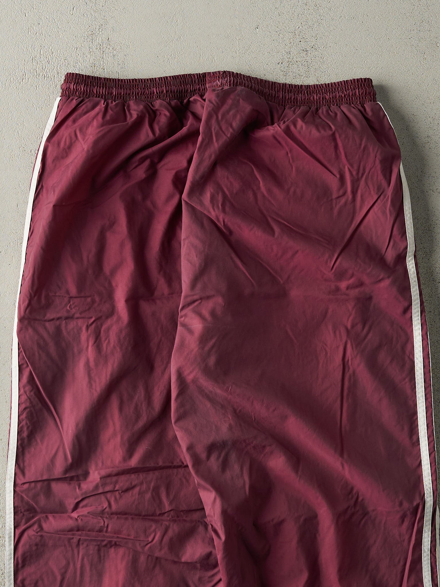 Vintage 90s Burgundy Adidas Track Pants (33x31)