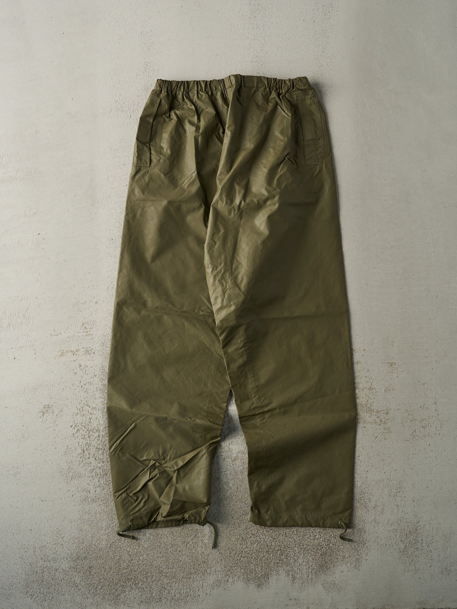 Vintage 90s Olive Green Army Rain Pants (31x29)