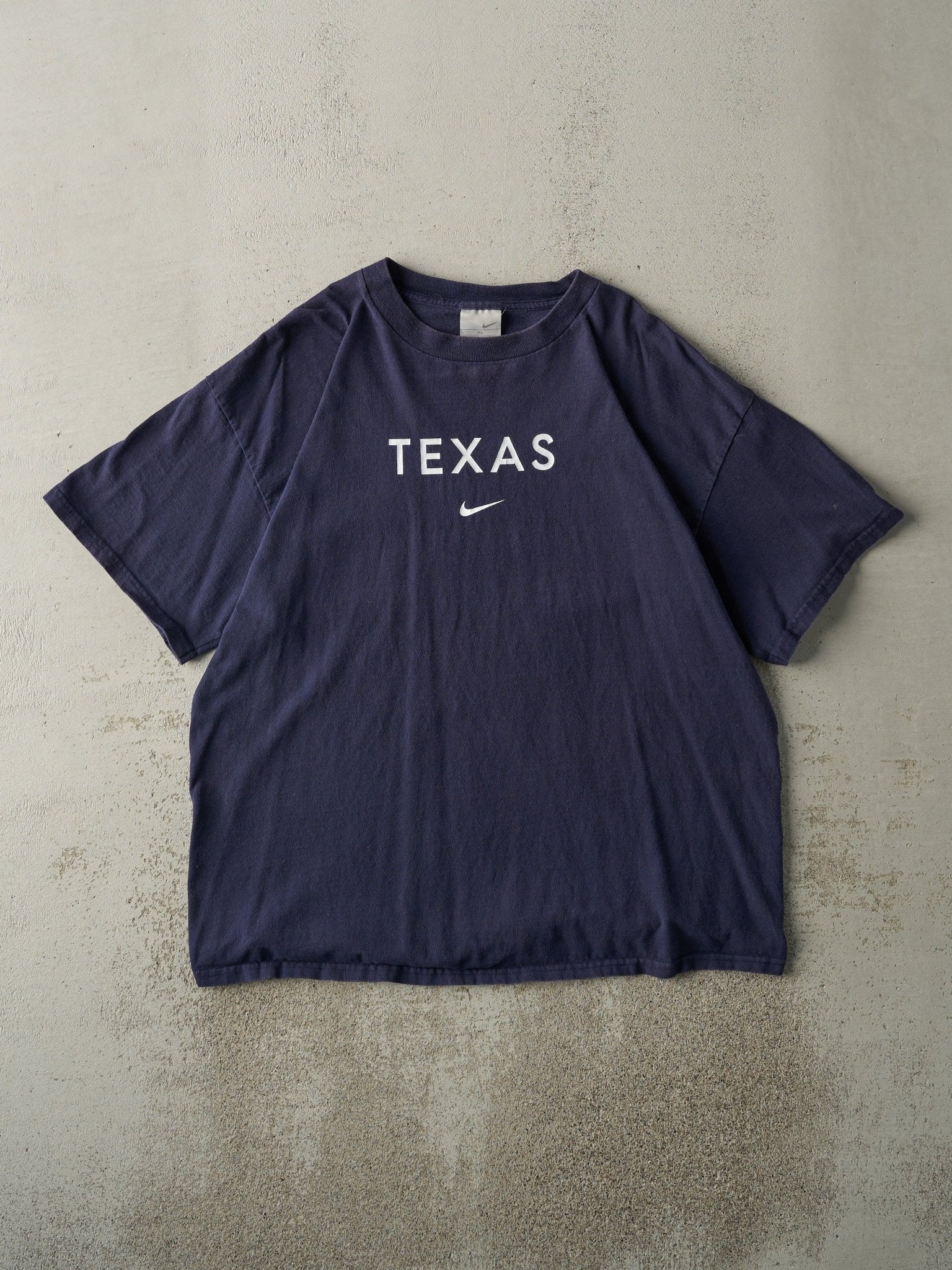 Vintage Y2K Navy Blue Nike Texas Tee (L)