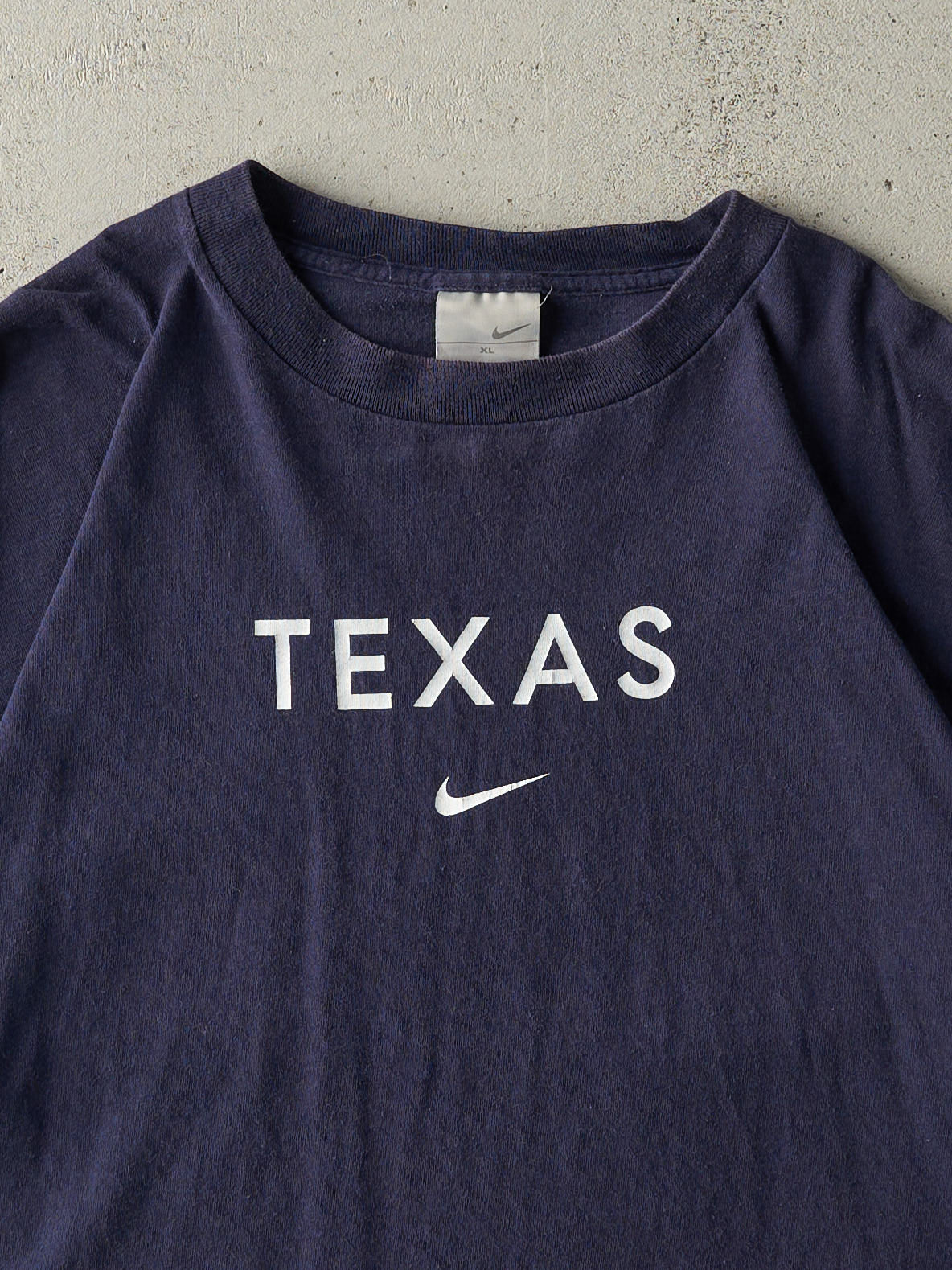 Vintage Y2K Navy Blue Nike Texas Tee (L)