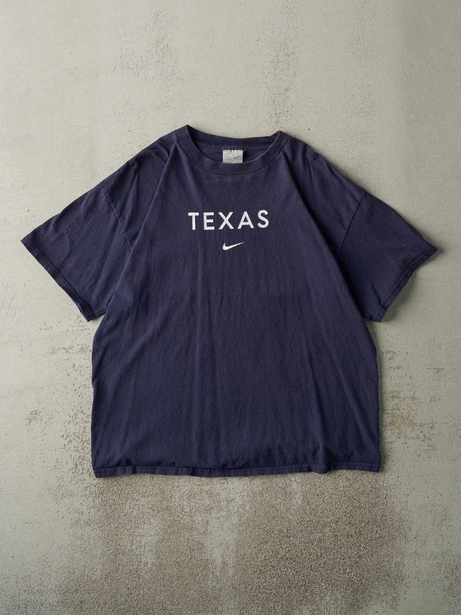 Vintage Y2K Navy Blue Nike Texas Tee (L)