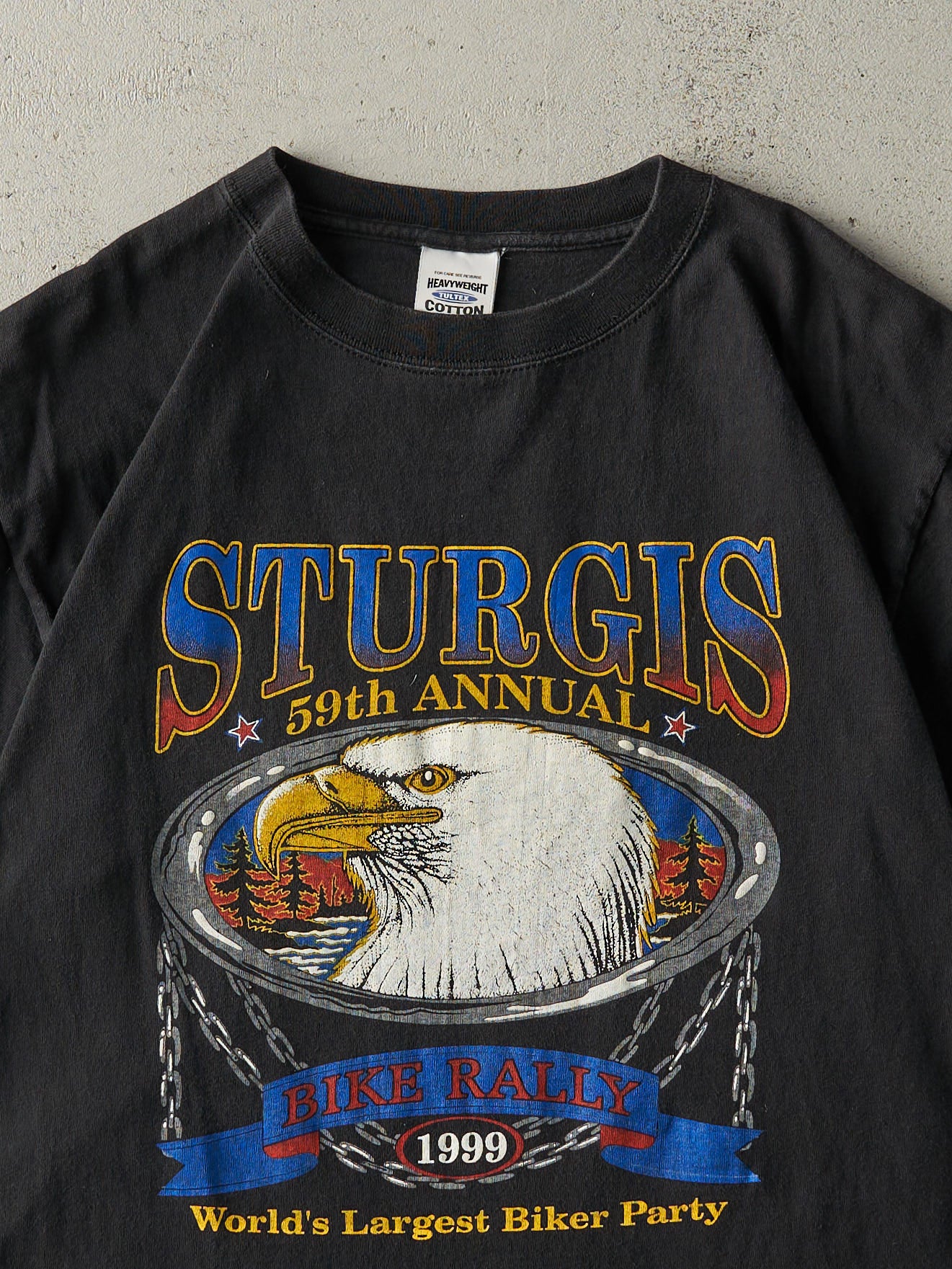 Vintage 99' Black Sturgis Bike Rally Tee (M)