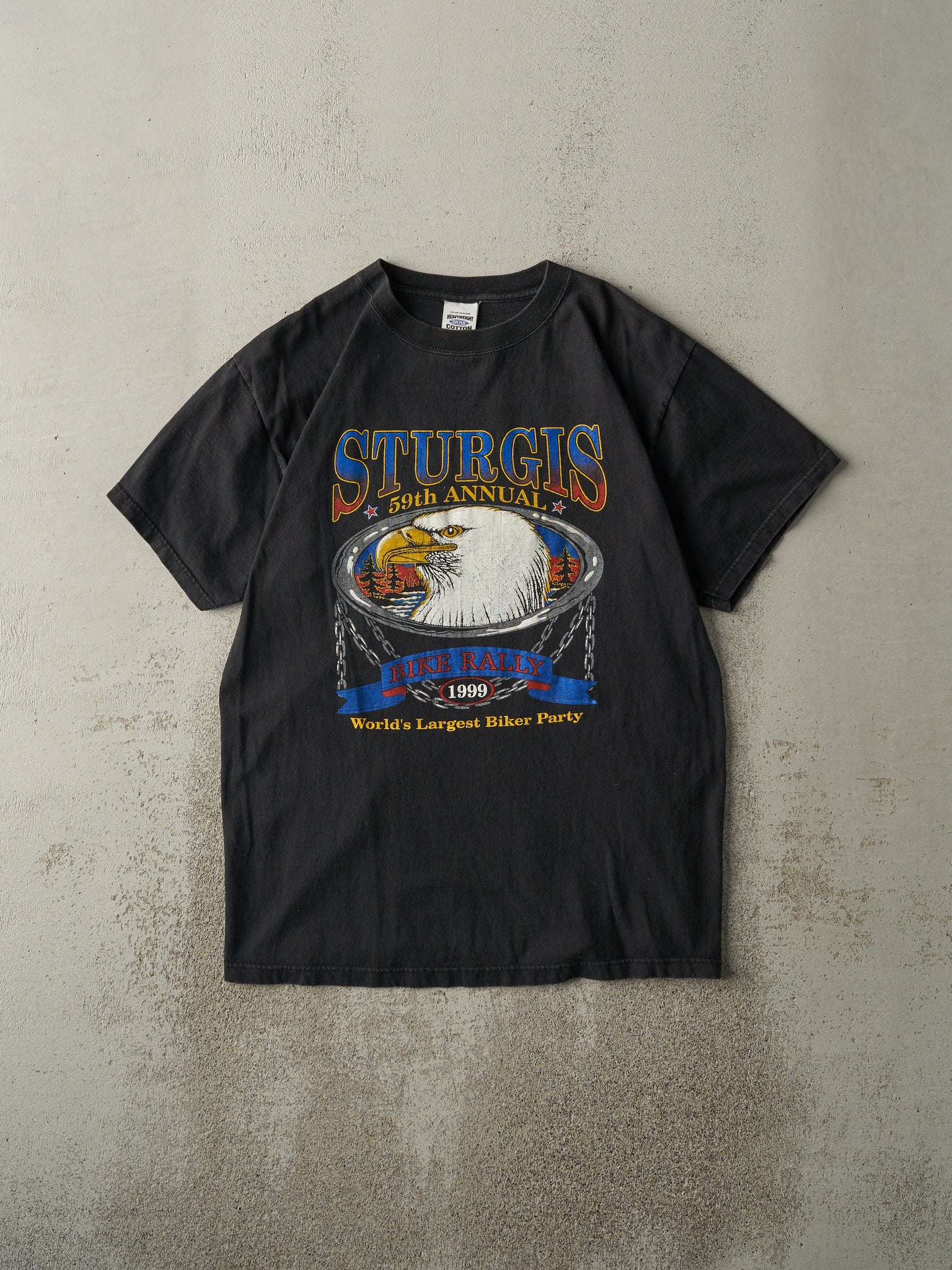 Vintage 99' Black Sturgis Bike Rally Tee (M)