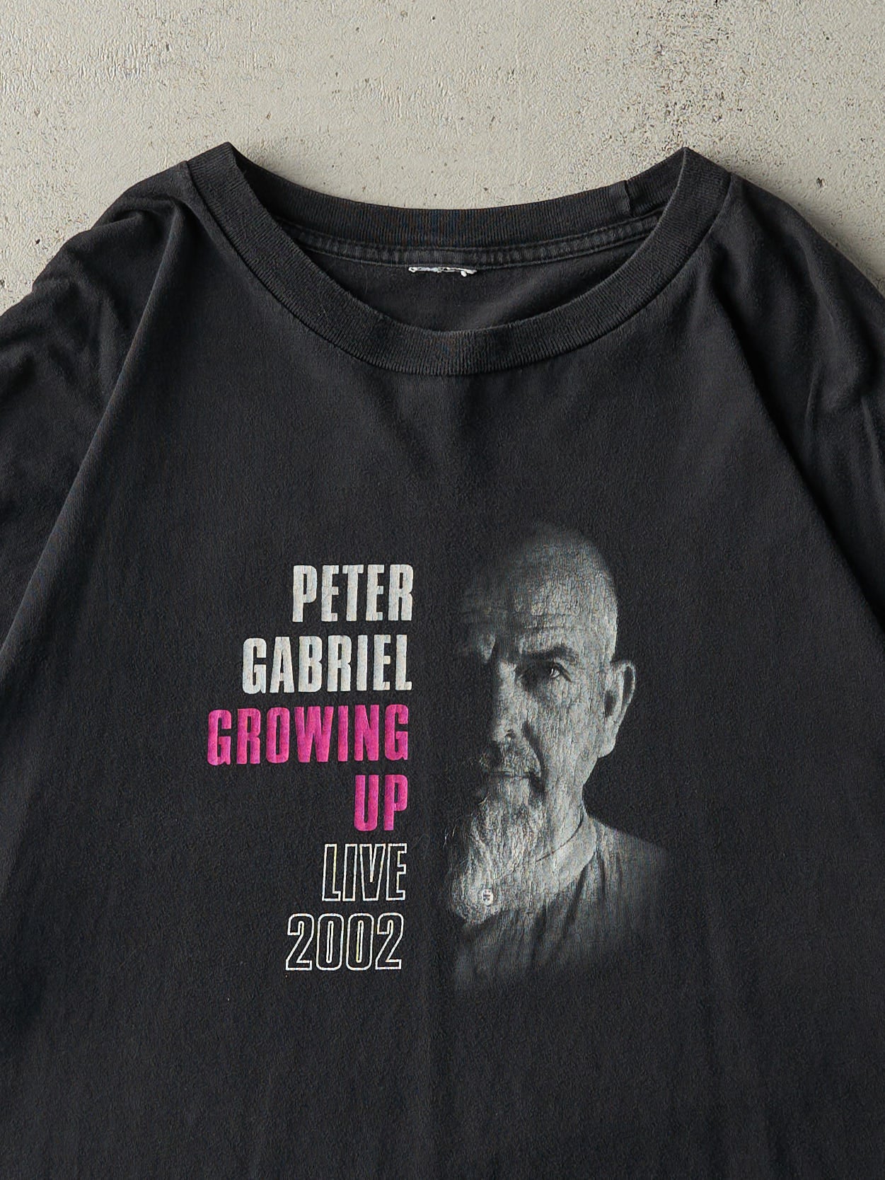 Vintage 02' Black Peter Gabriel Growing Up Tour Tee (XL)