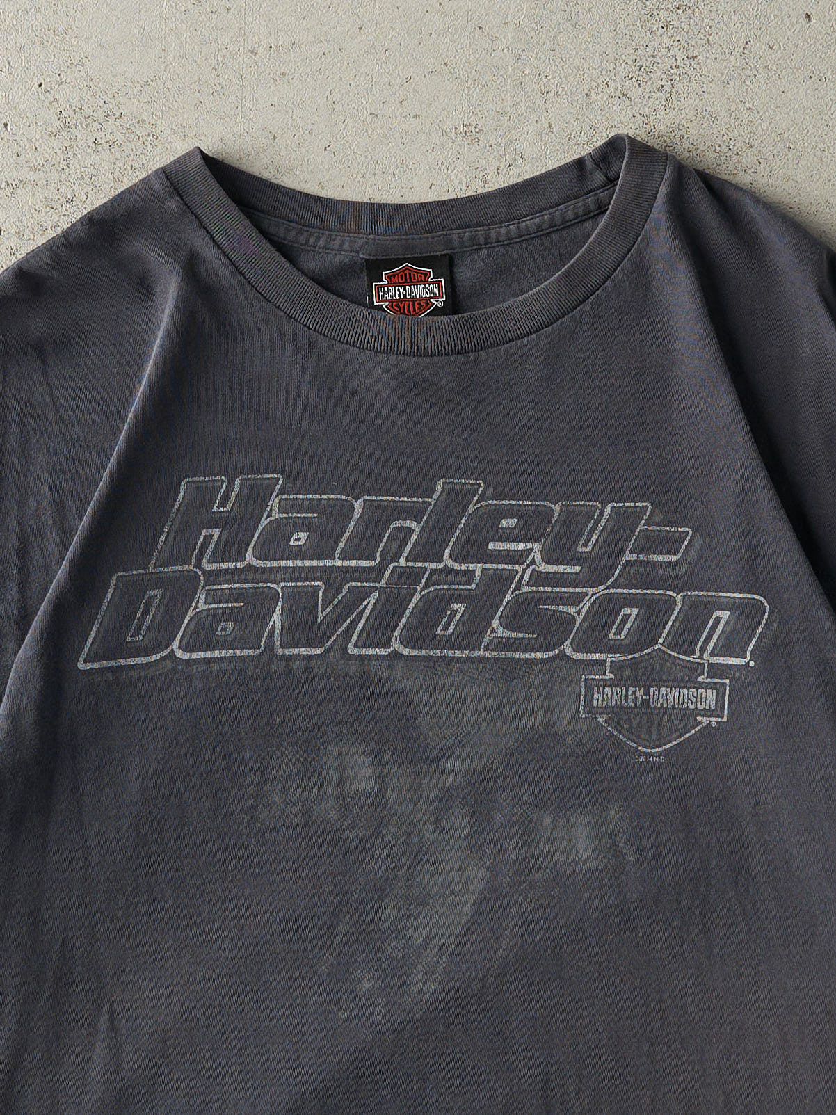 14' Charcoal Grey Savannah, GA Harley Davidson Tee (L/XL)