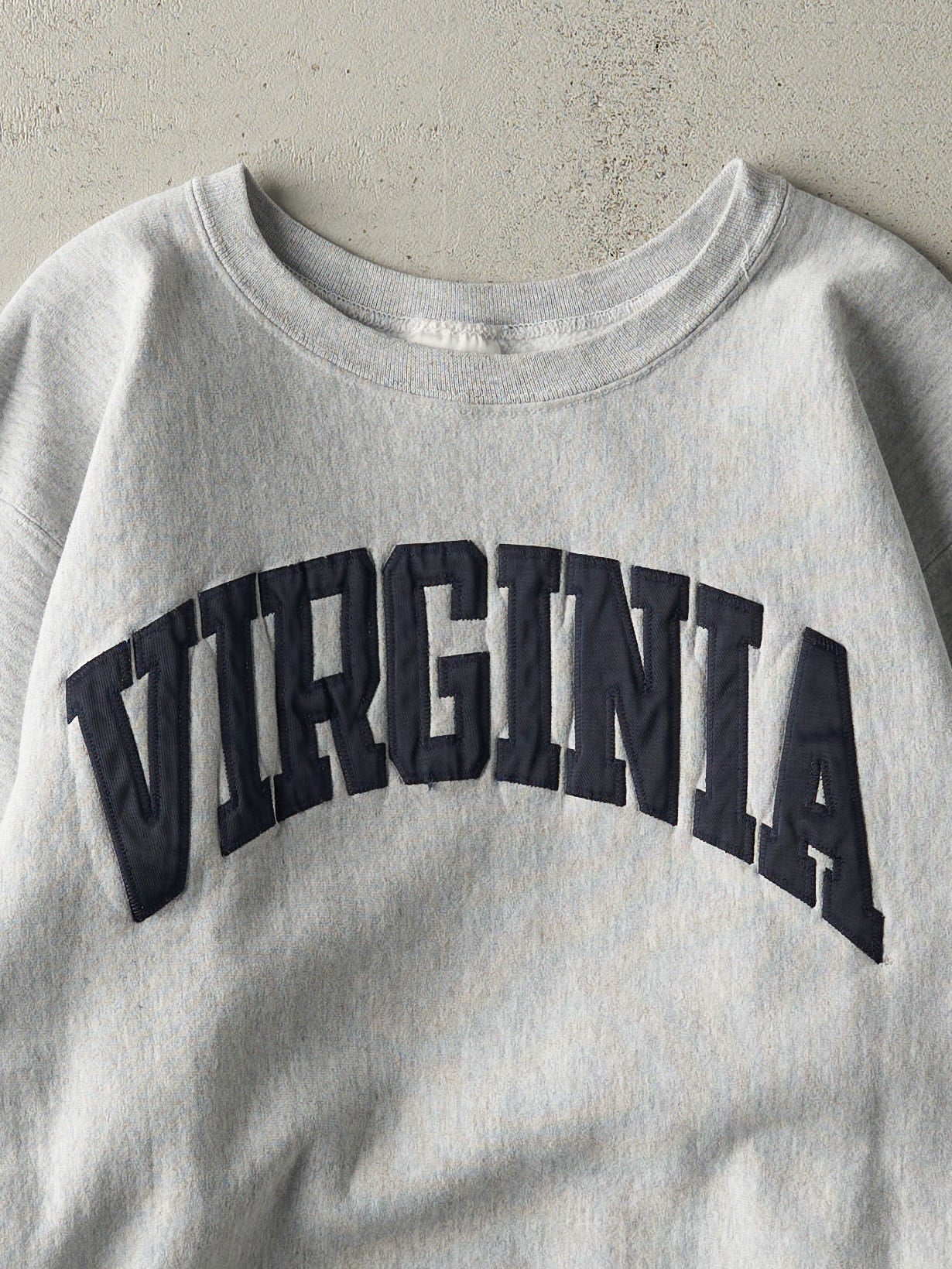 Vintage 90s Heather Grey University of Virginia Crewneck (L)