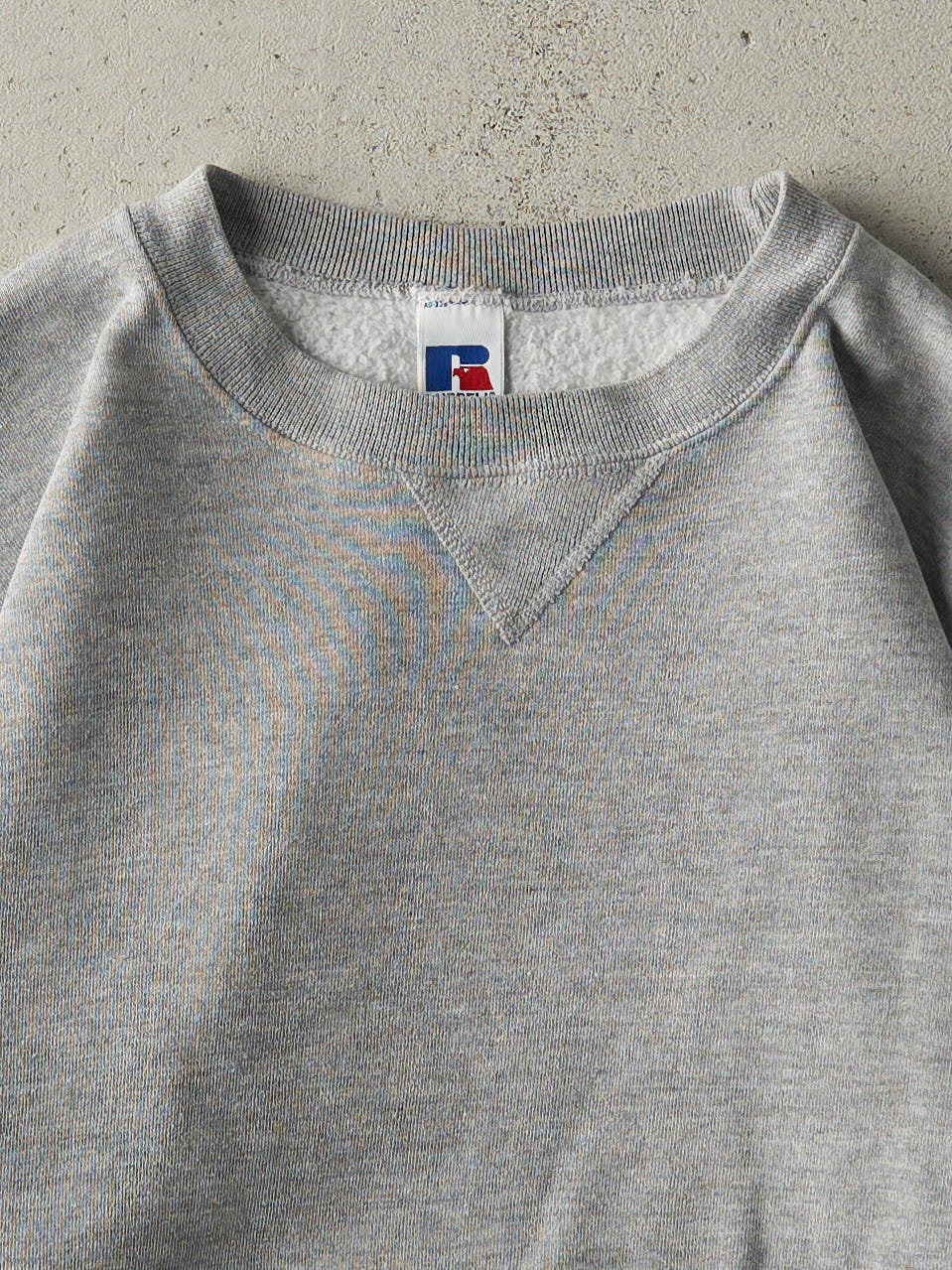 Vintage 90s Grey Blank Russell Athletic Crewneck (M)