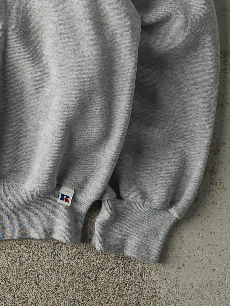Vintage 90s Grey Blank Russell Athletic Crewneck (M)