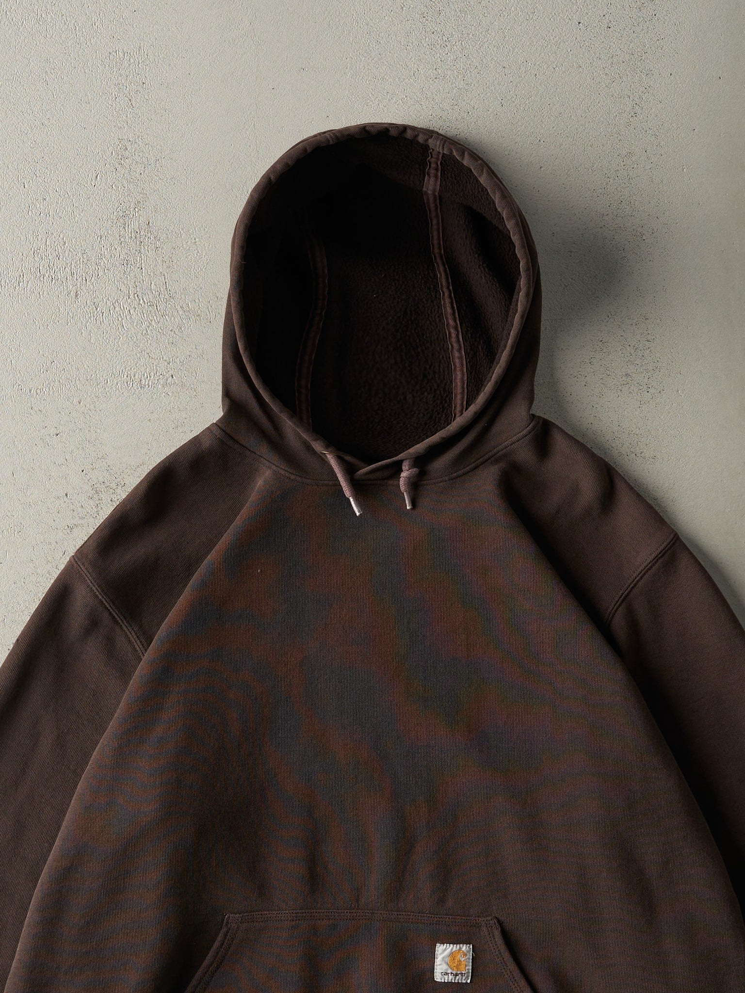 Vintage Y2K Dark Brown Carhartt Hoodie (XL)