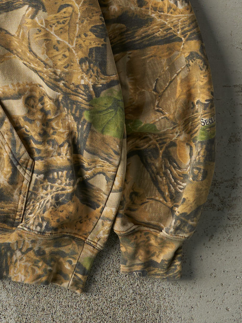 Vintage Y2K Camo Embroidered Cabelas x Seclusion 3D Camo Hoodie (L)