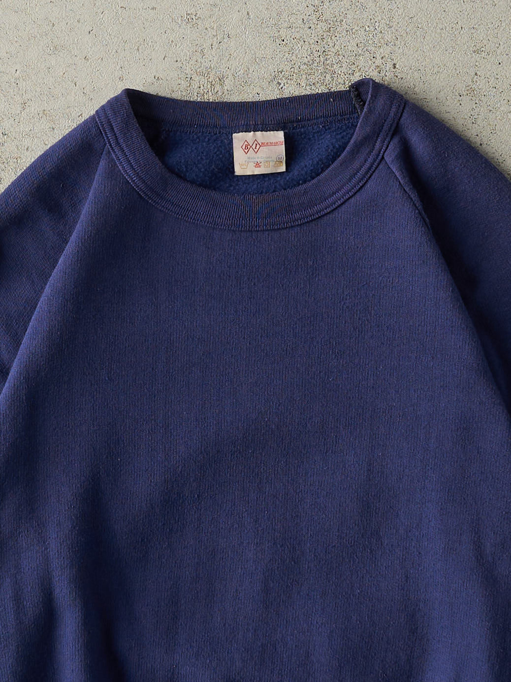 Vintage 80s Navy Blue Blank Crewneck (S)