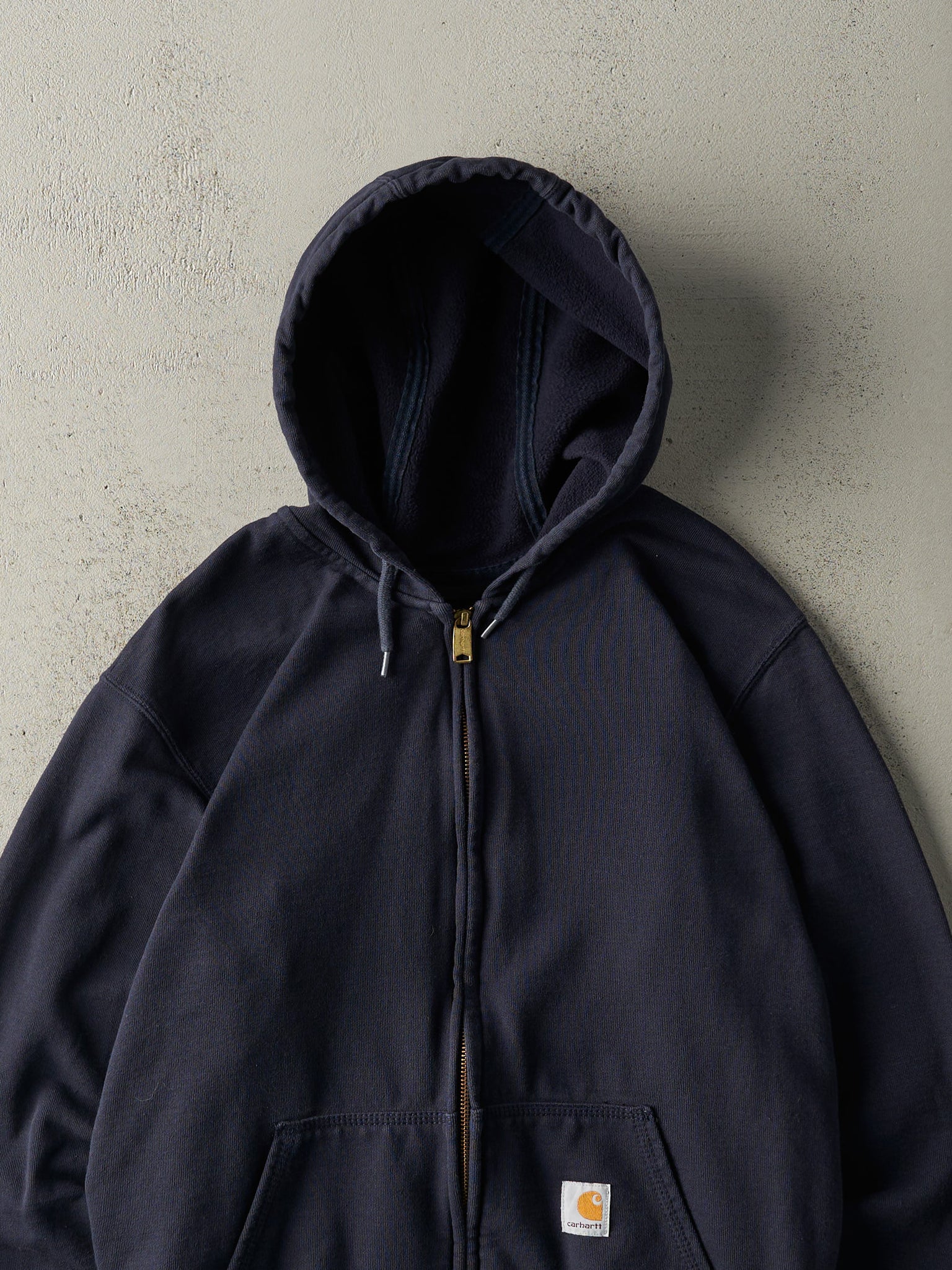 Vintage Y2K Navy Blue Carhartt Zip Up Hoodie (S/M)