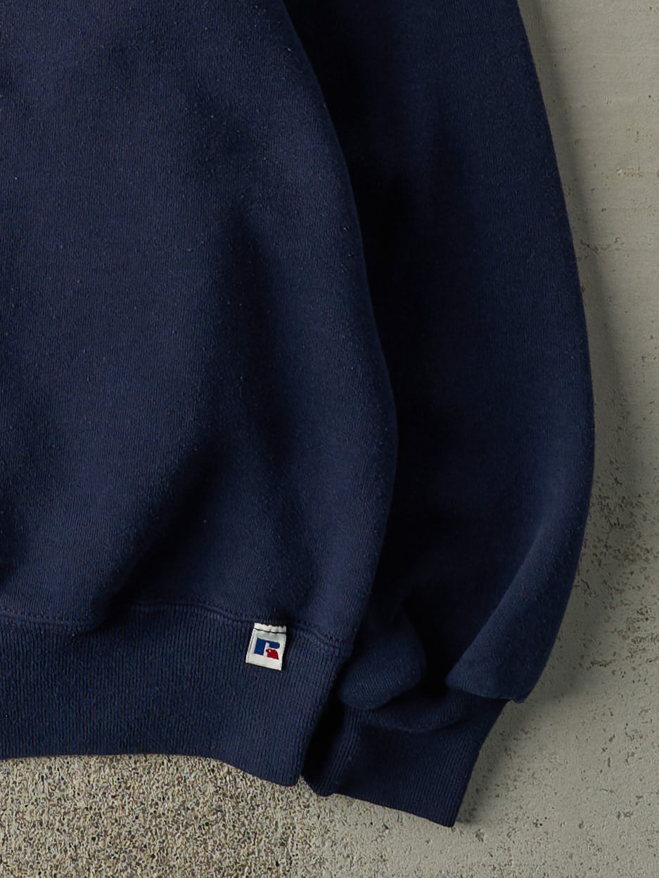 Vintage 90s Navy Blue Blank Russell Athletic Crewneck (L)