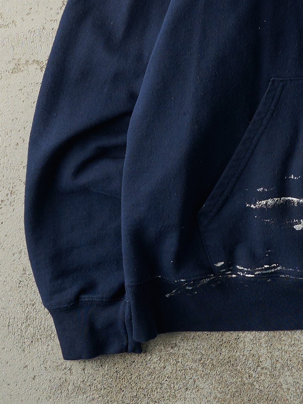 Vintage Y2K Navy Blue Embroidered Notre Dame Fighting Irish Hoodie (L/XL)
