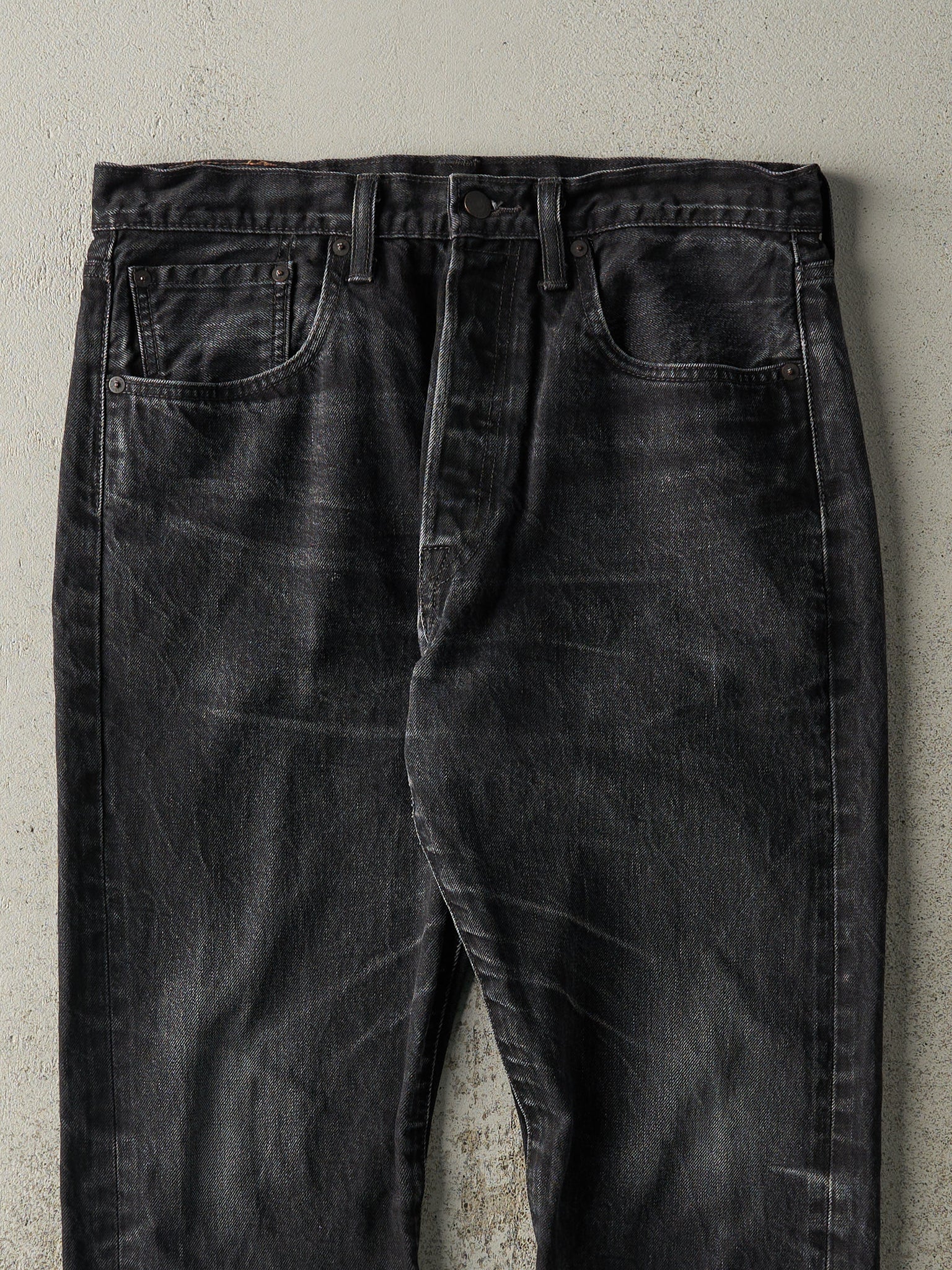 Vintage Y2K Washed Black Levi's 501 Denim Pants (32.5x29.5)