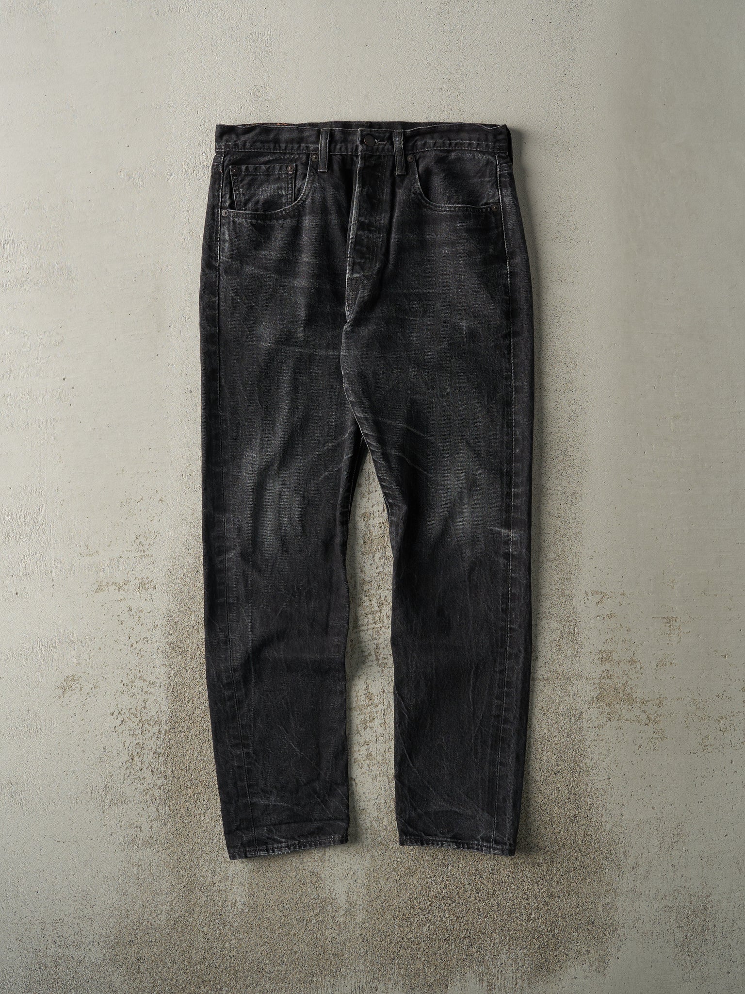 Vintage Y2K Washed Black Levi's 501 Denim Pants (32.5x29.5)