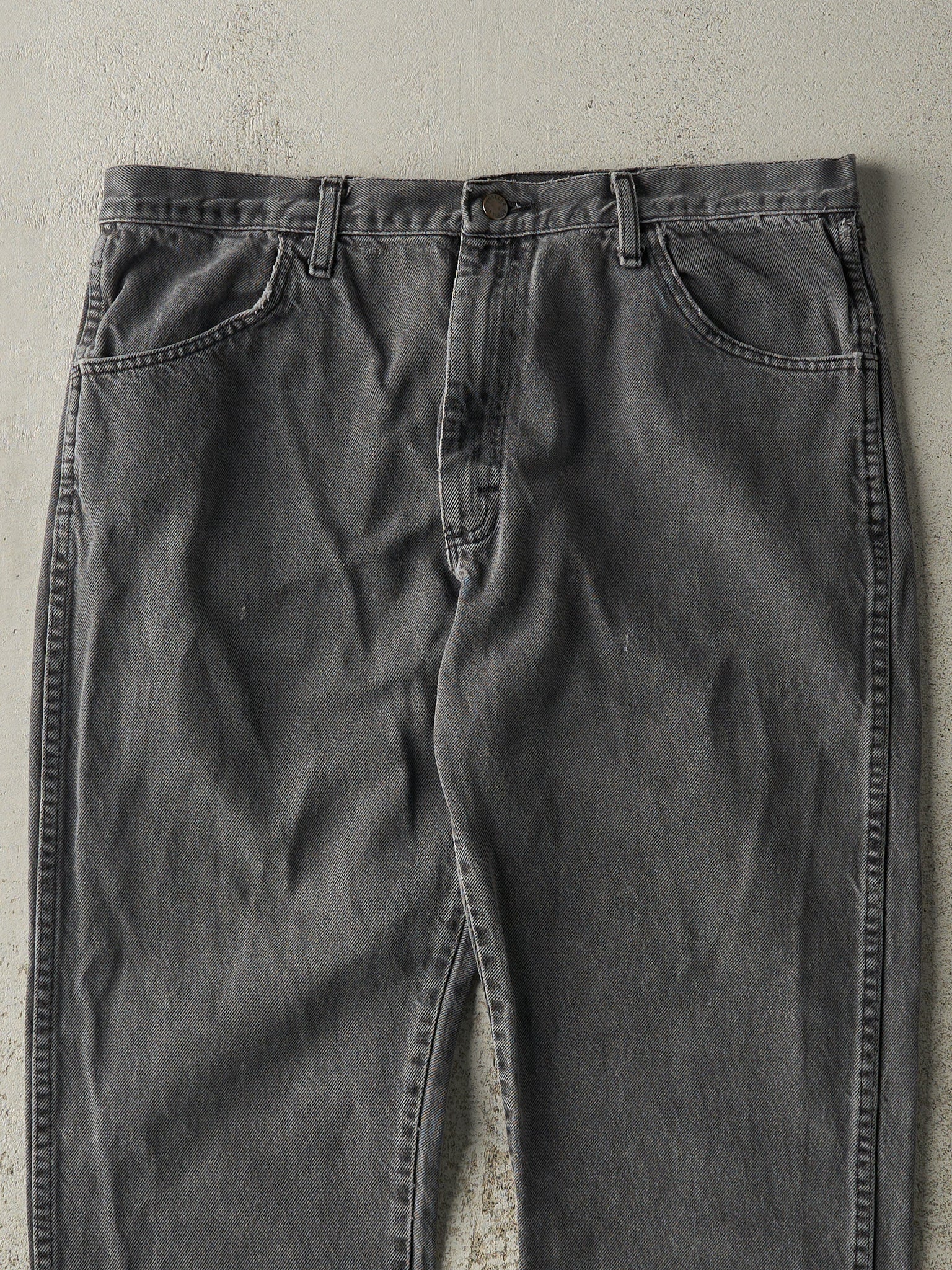 Vintage 90s Grey Rustler Denim Pants (37x28.5)