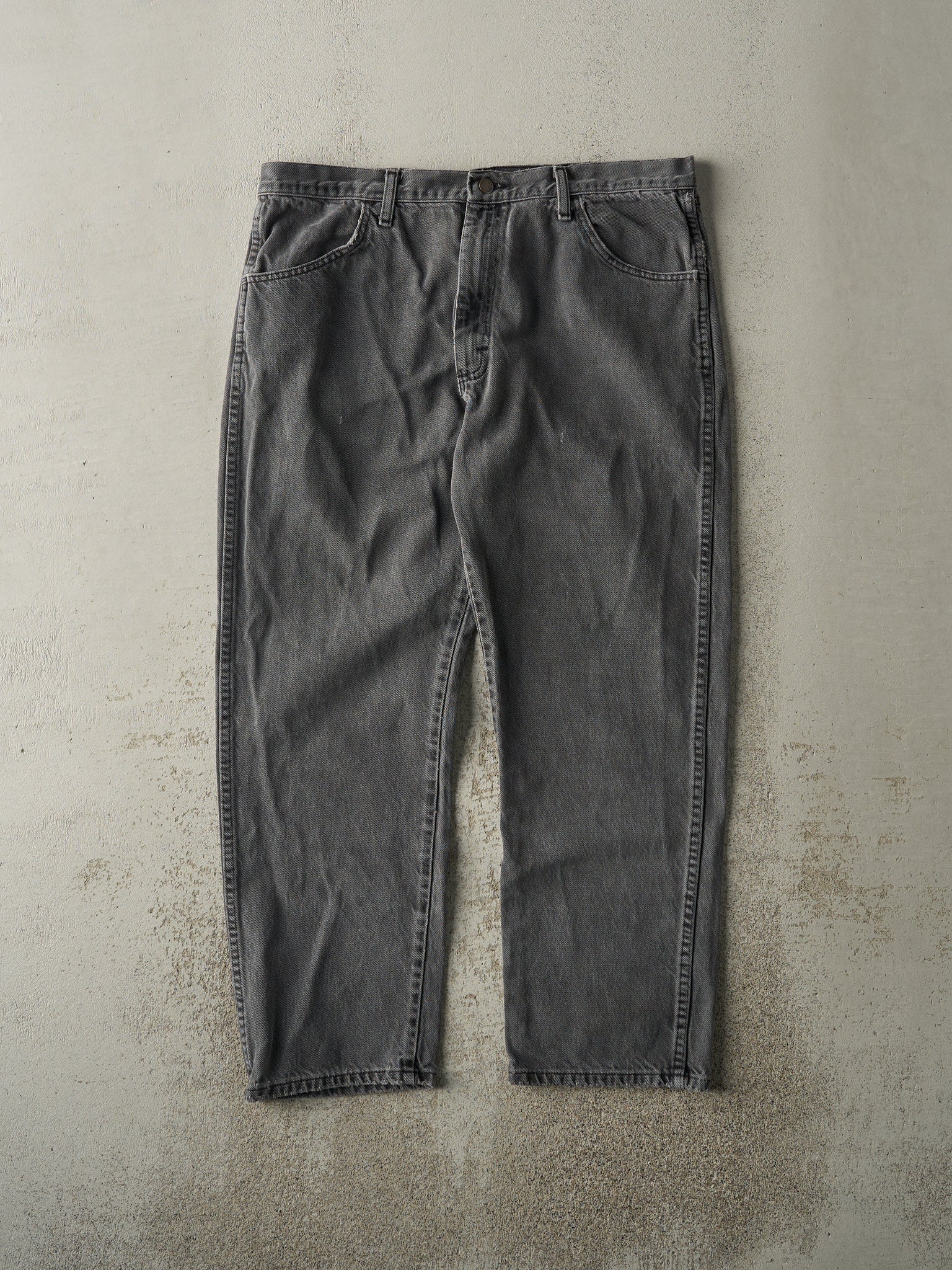 Vintage 90s Grey Rustler Denim Pants (37x28.5)