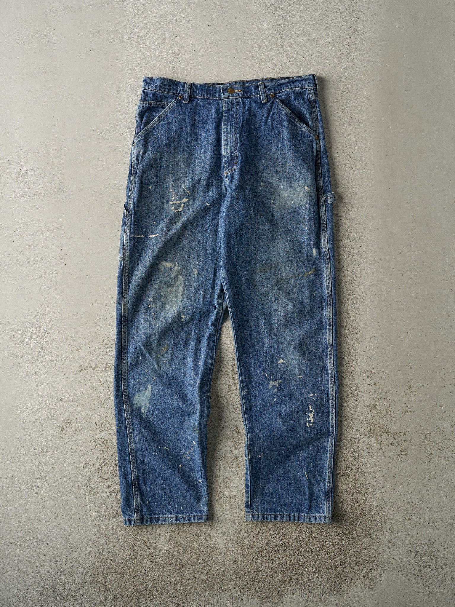 Vintage 90s Mid Wash Old Mill Carpenter Jeans (34x32)