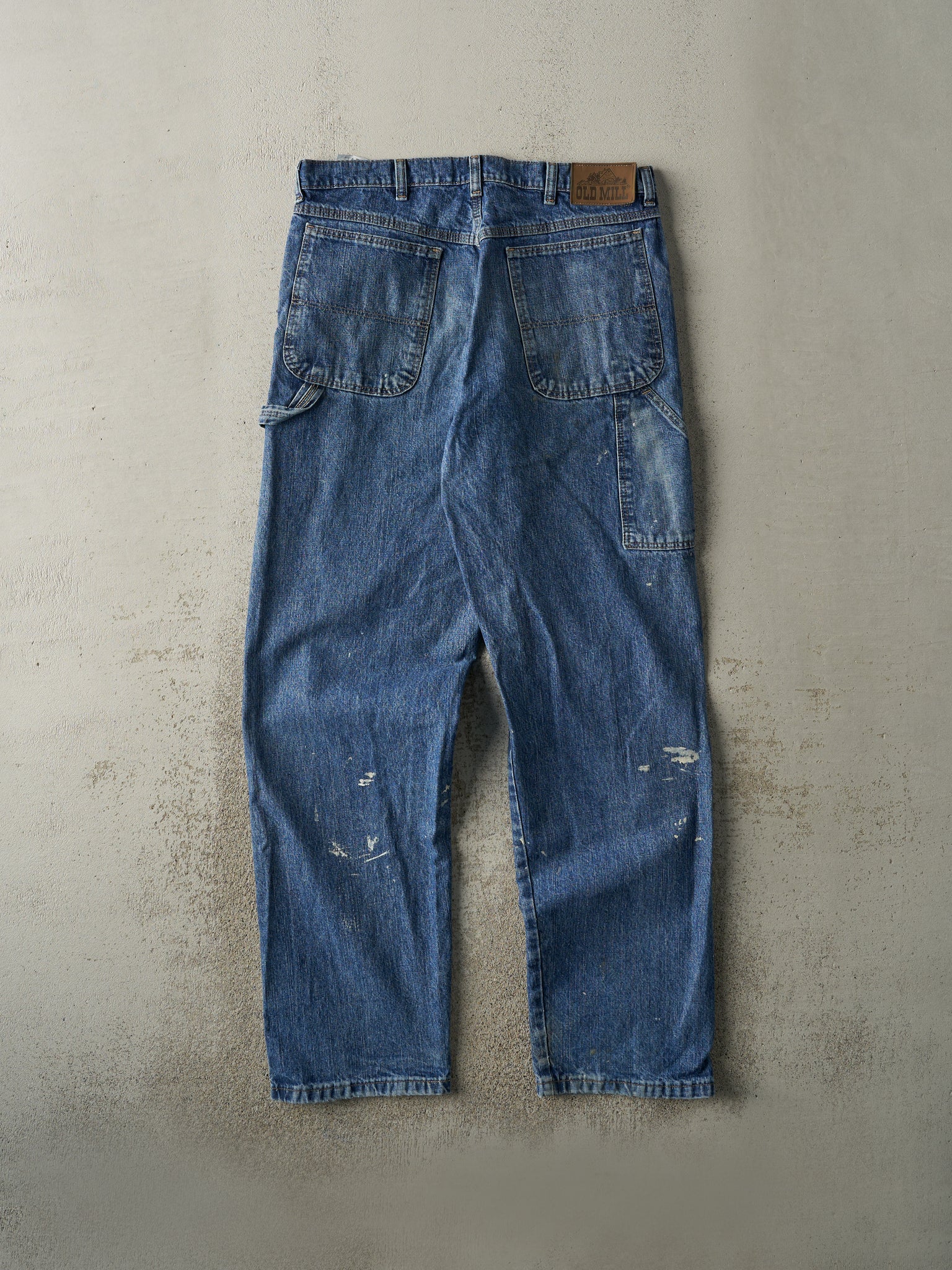 Vintage 90s Mid Wash Old Mill Carpenter Jeans (34x32)