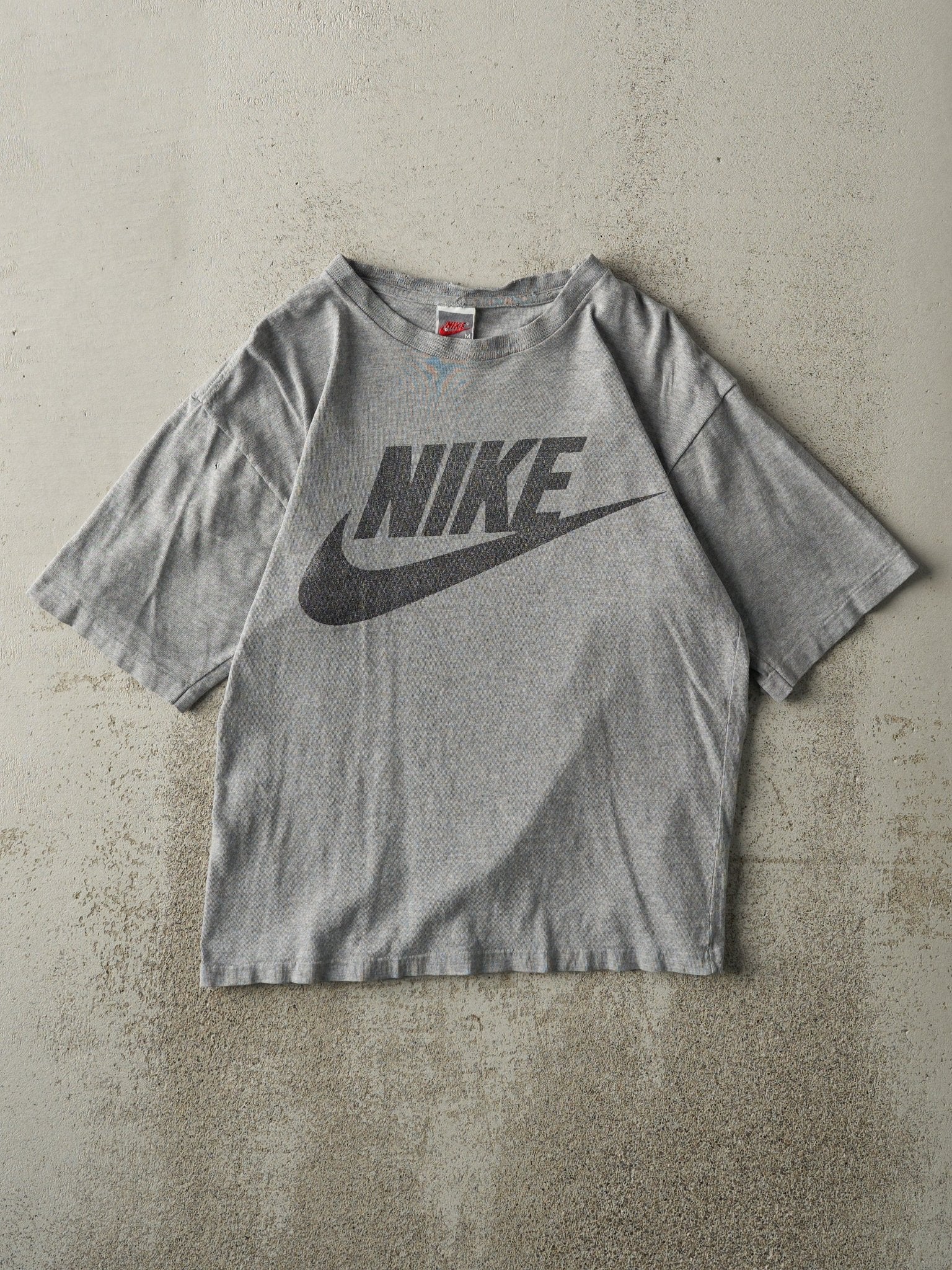 Vintage 90s Grey Nike Single Stitch Tee (S)