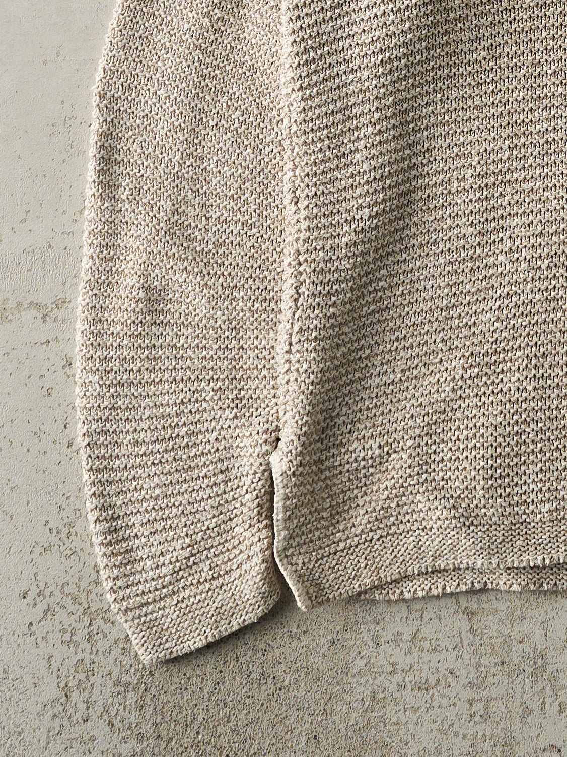 Vintage 90s Oatmeal Eddie Bauer Knit Pullover (S/M)
