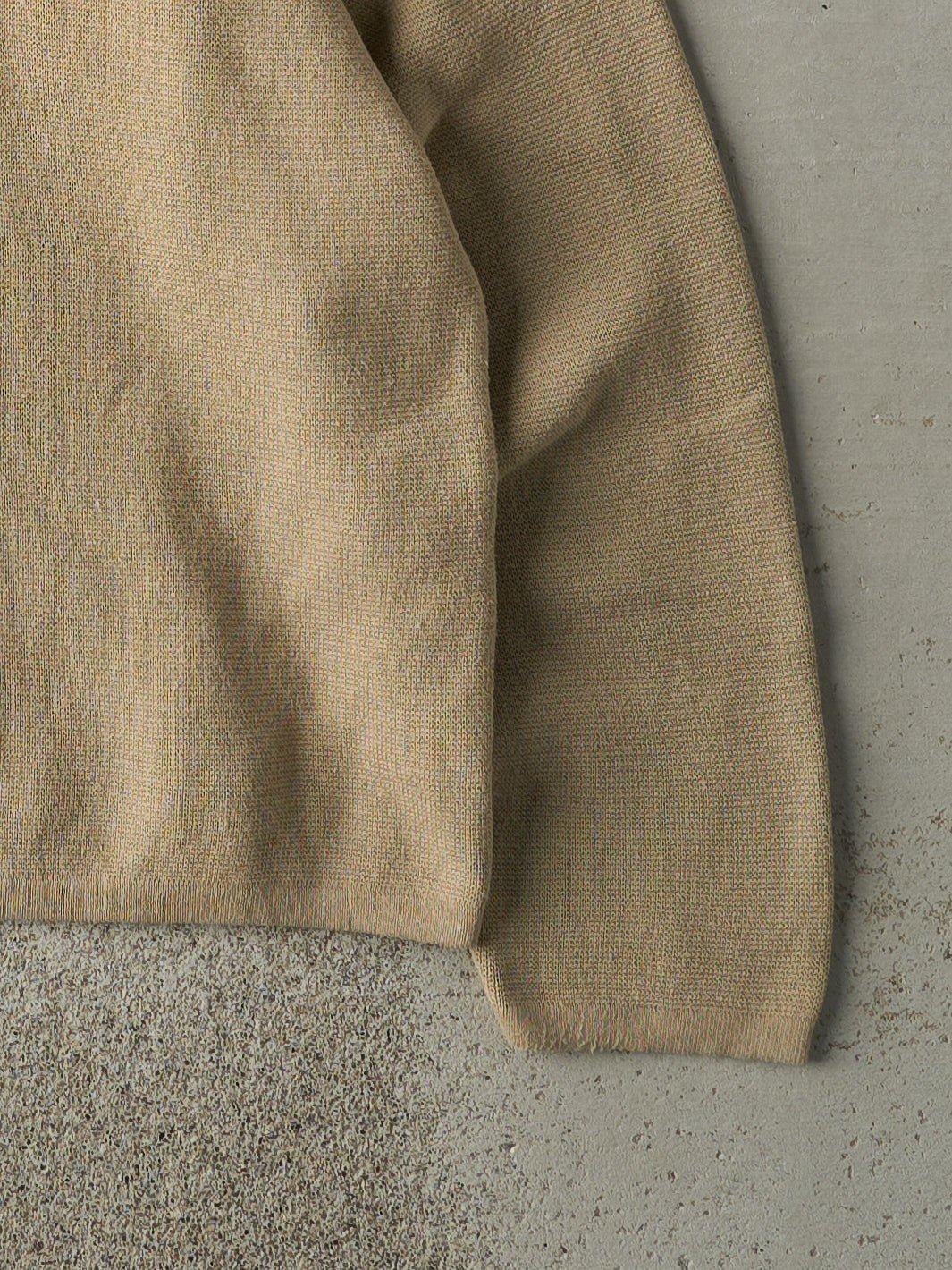 Vintage 90s Beige Gap V Neck Knit Pullover (L)