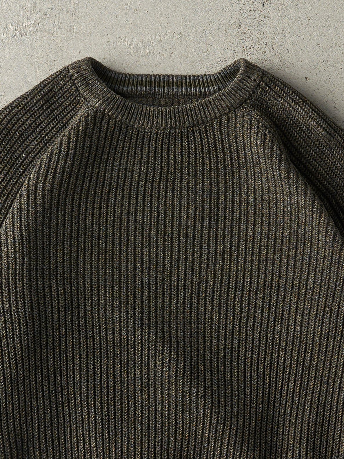 Vintage Y2K Green Denver Hayes Fishermans Knit Pullover (M)
