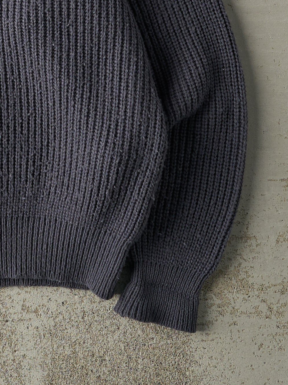 Vintage 90s Slate Blue Knit Pullover (M)