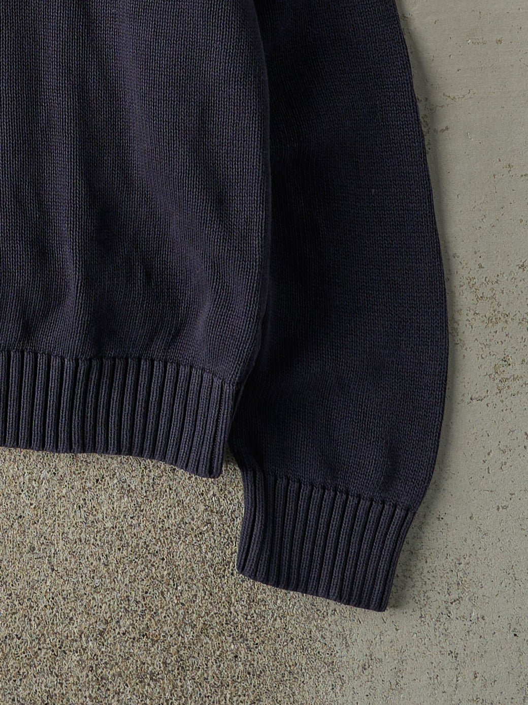 Vintage Y2K Navy Blue Knit Pullover (XL)