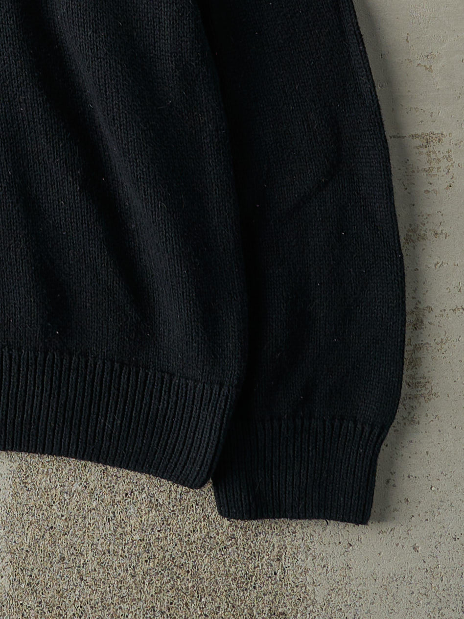 Vintage Y2K Black Chaps Ralph Lauren Knit Sweatshirt (L)