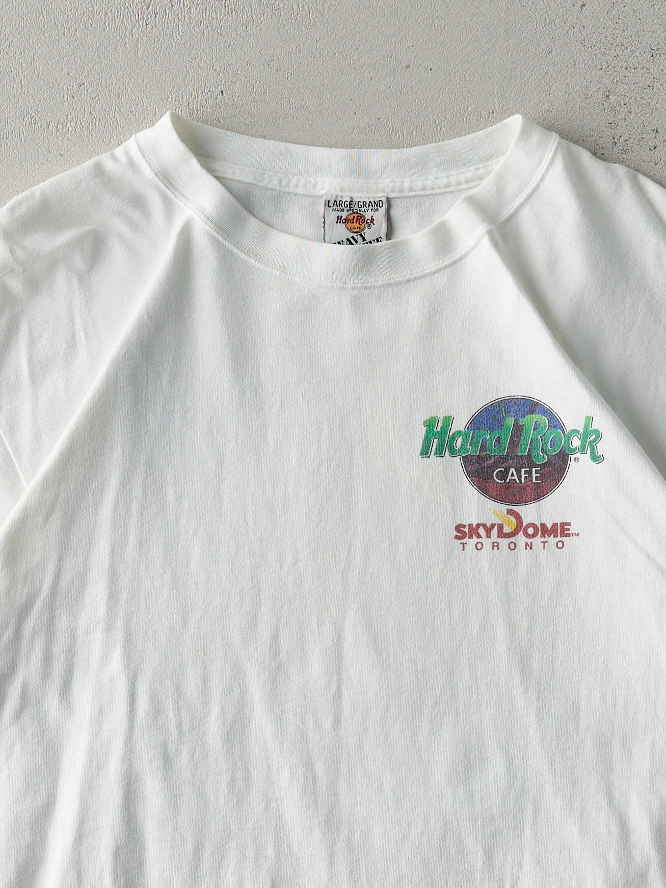 Vintage 90s White Hard Rock Cafe Toronto SkyDome Tee (M)