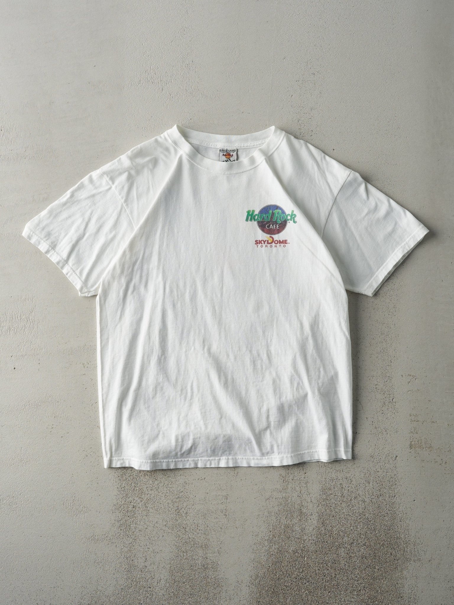 Vintage 90s White Hard Rock Cafe Toronto SkyDome Tee (M)