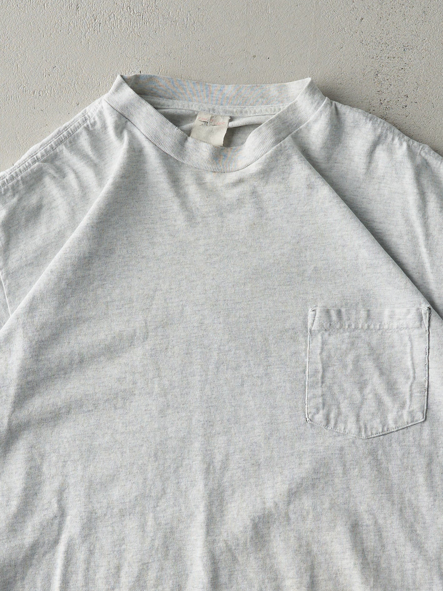 Vintage 90s Heather Grey United Steelworkers Pocket Tee (M/L)