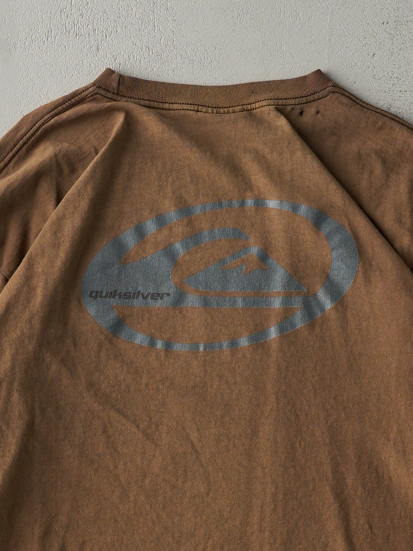 Vintage Y2K Sun Faded Brown Quiksilver Long Sleeve (L)
