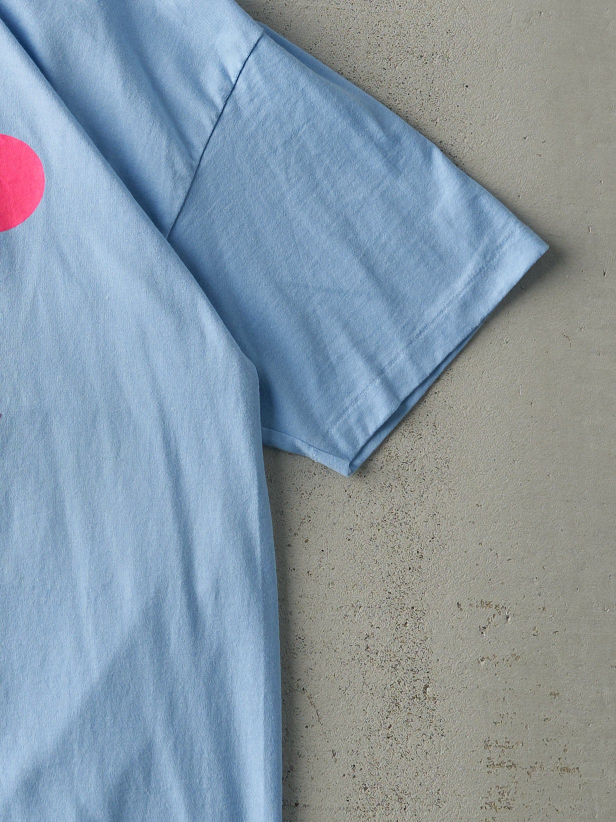 Vintage 80s Baby Blue Billy Ray Achy Breaky Heart Long Single Stitch Tee (M)