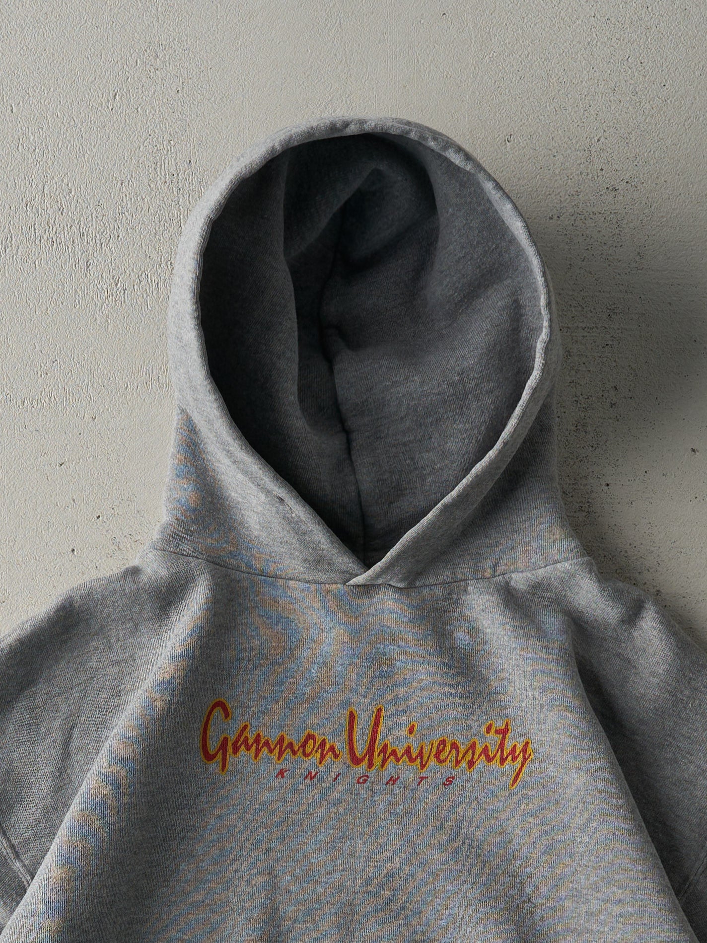 Vintage 90s Grey Gannon University Russell Athletics Hoodie (M)